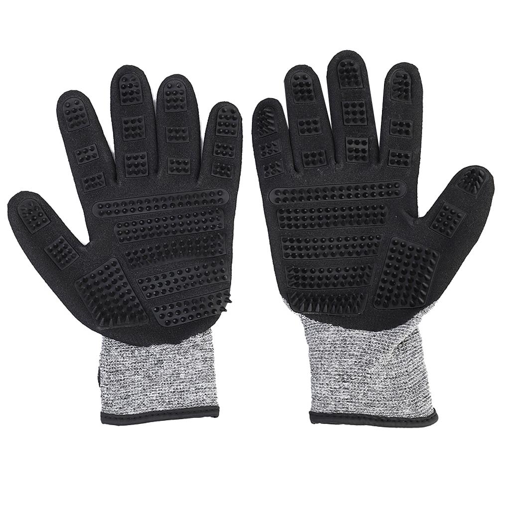 1 Pair Pet Grooming Glove Pet Dog Massage Glove Pet Dematting Brush Pet Cat