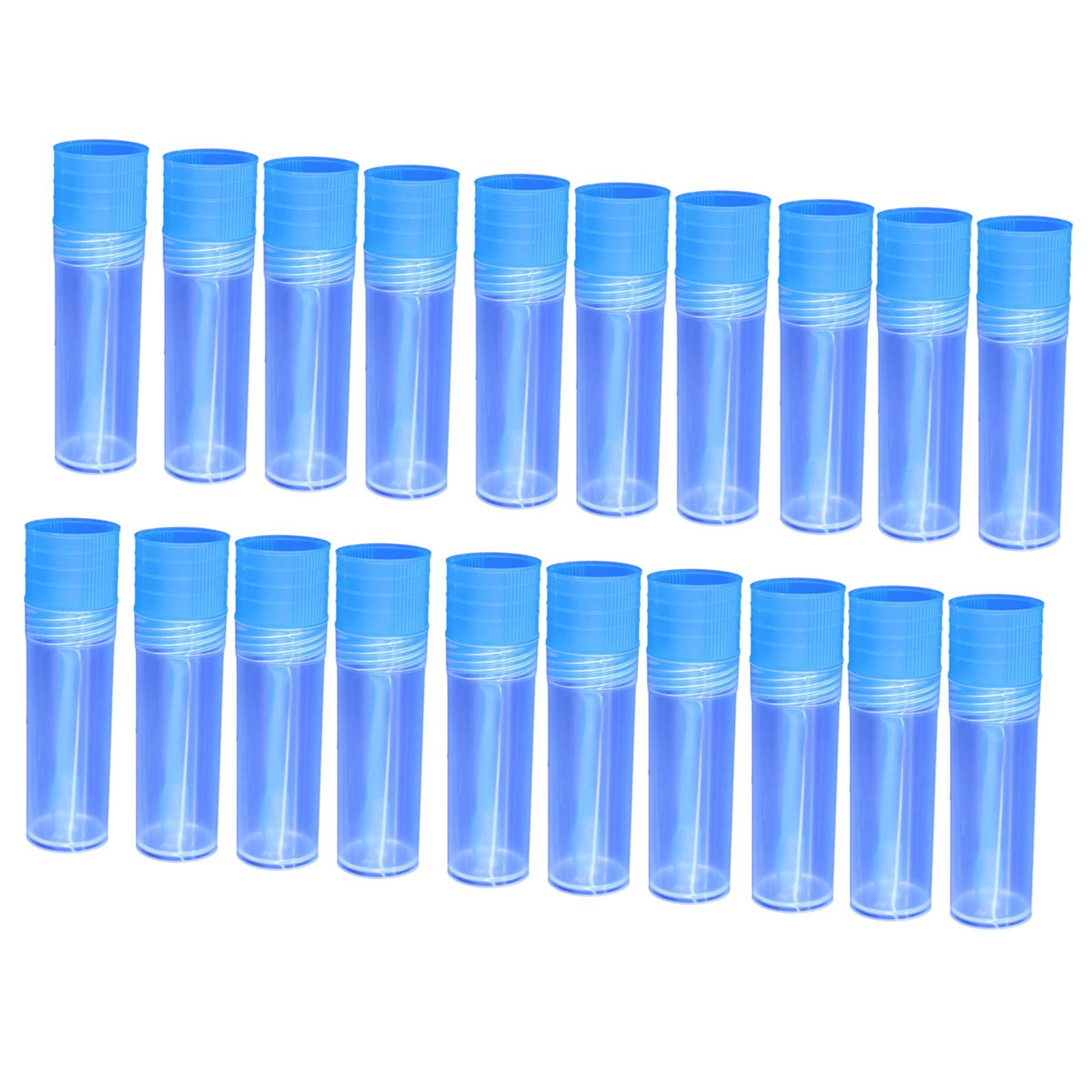 20Pcs Stool Containers Fecal Tubes spoon Dog Waste Cup Collection