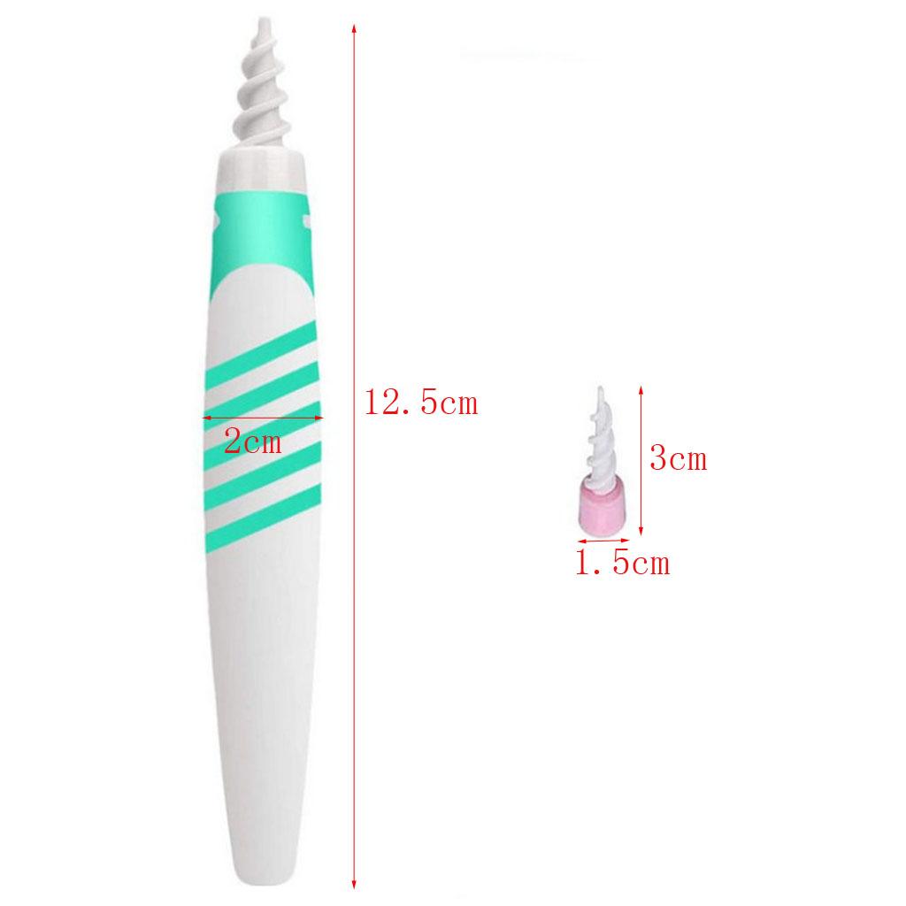 16-Pcs Ear Cleaner Wax Removal Remover Spiral Soft Swab Pick Q-Grips Kit