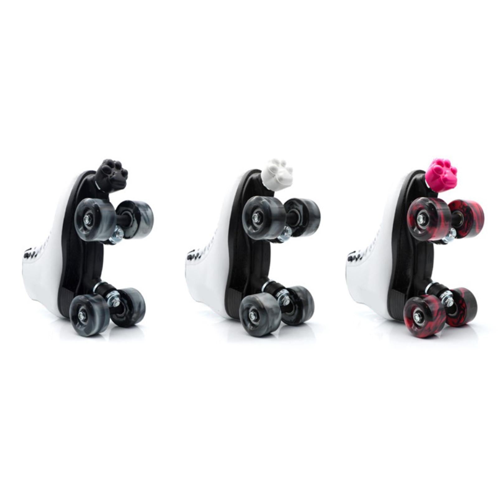 1Pair Roller Skates Toe Stops Replacement Rubber 82A Quad Skates Stoppers Black