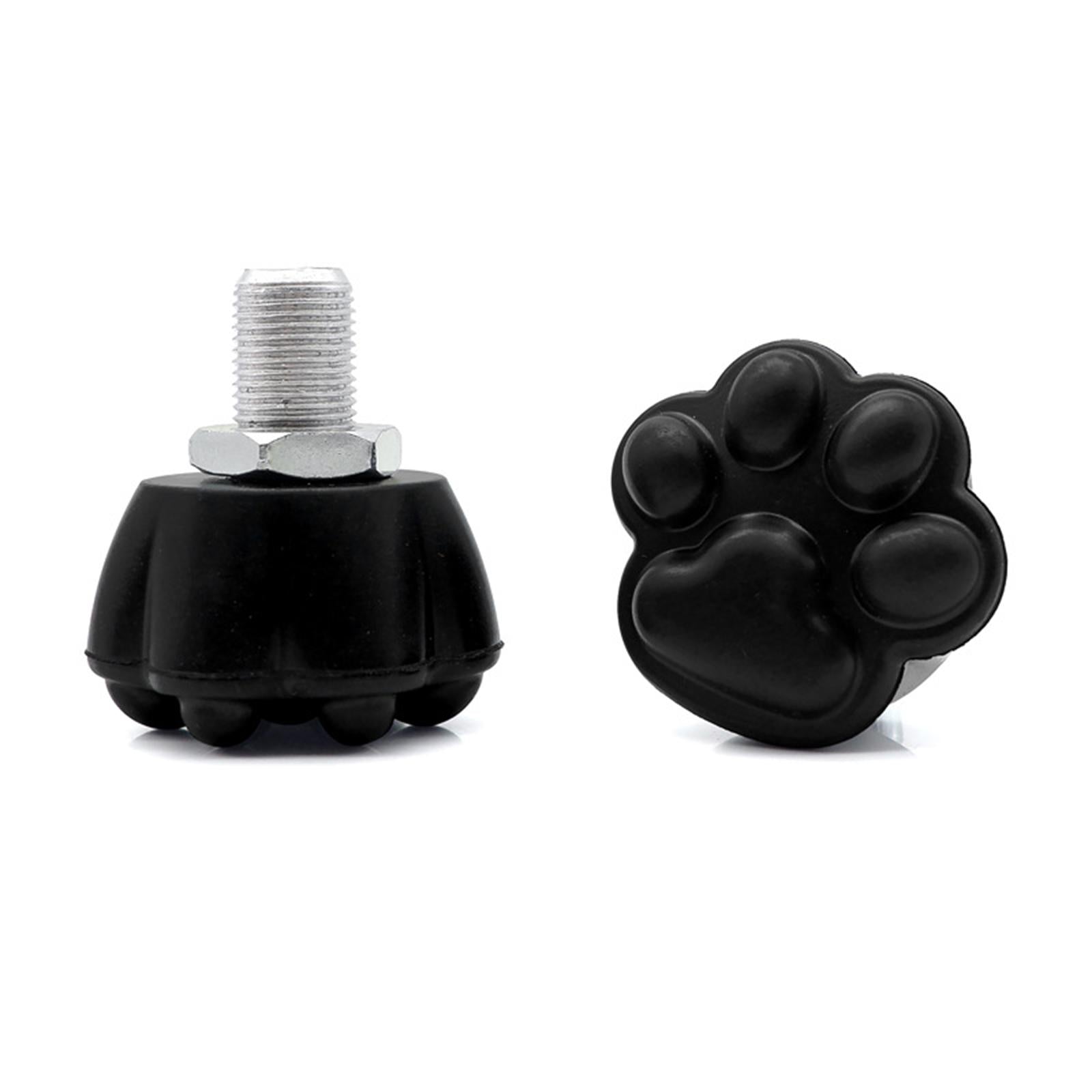 1Pair Roller Skates Toe Stops Replacement Rubber 82A Quad Skates Stoppers Black