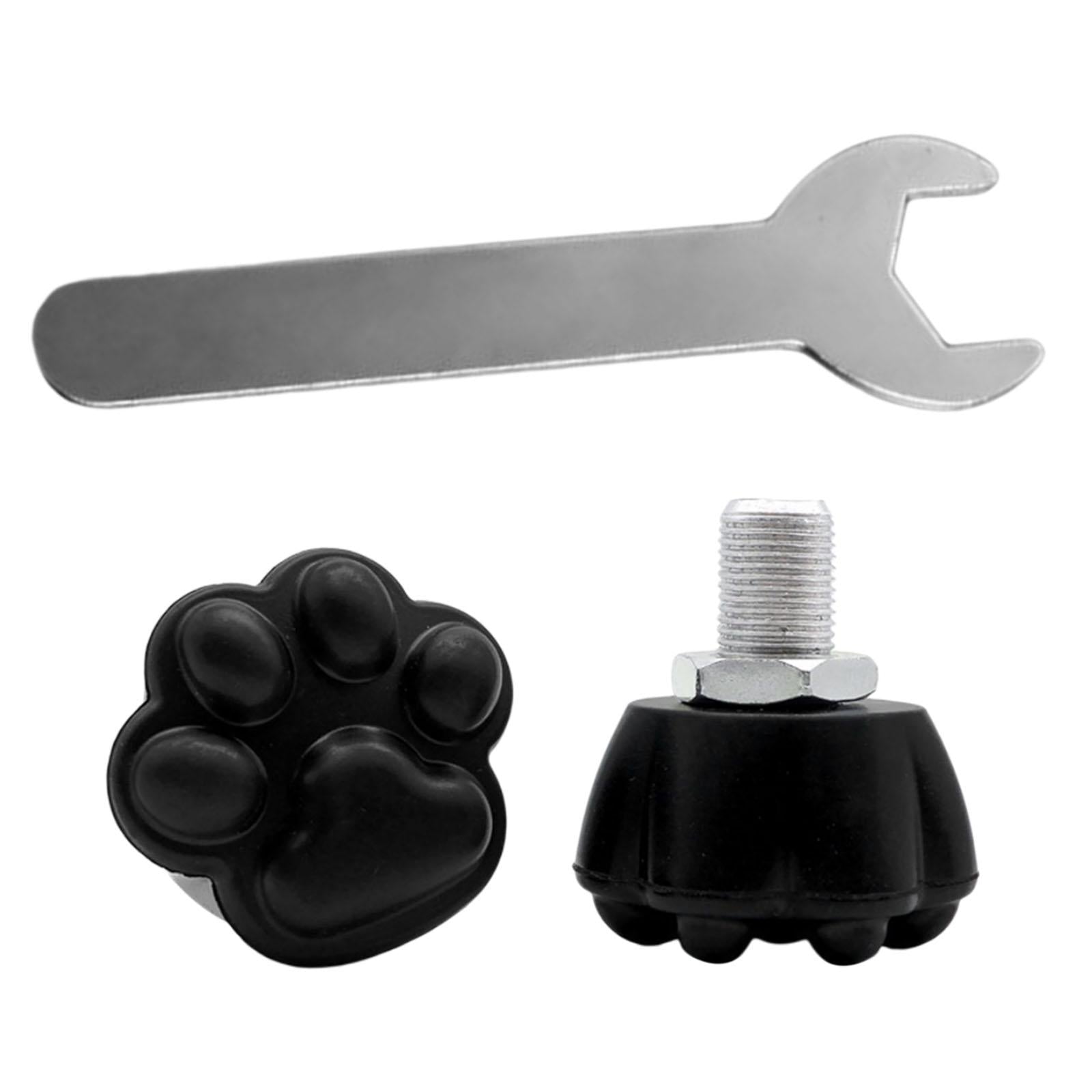 1Pair Roller Skates Toe Stops Replacement Rubber 82A Quad Skates Stoppers Black