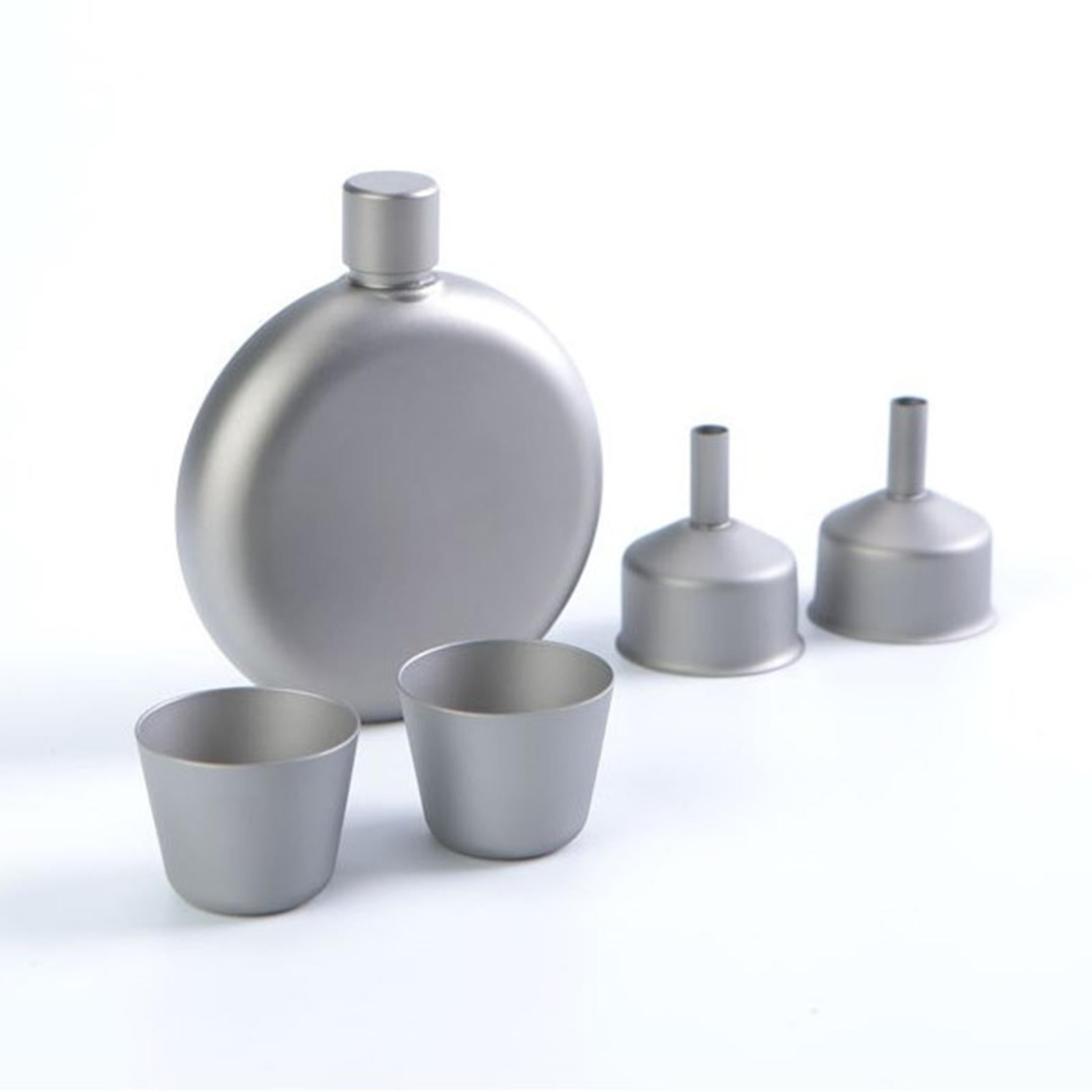 150ml Titanium Water Cup Wine Pot for Travel Camping Backpacking Flask