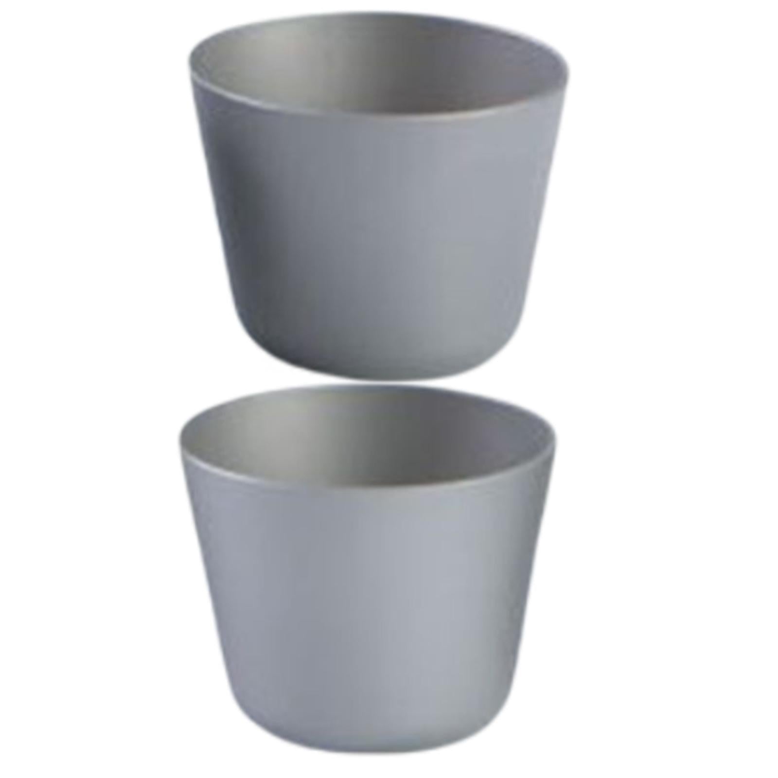 150ml Titanium Water Cup Wine Pot for Travel Camping Backpacking 2Pcs Cups