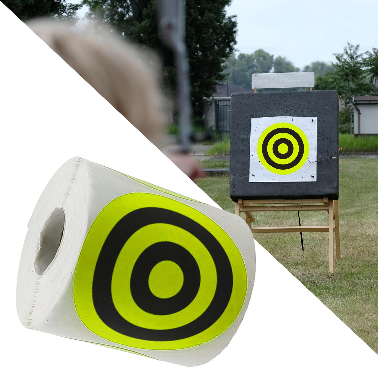 1Roll 3 Splatter Shooting Target Stickers Shooting Training Practice Yellow"