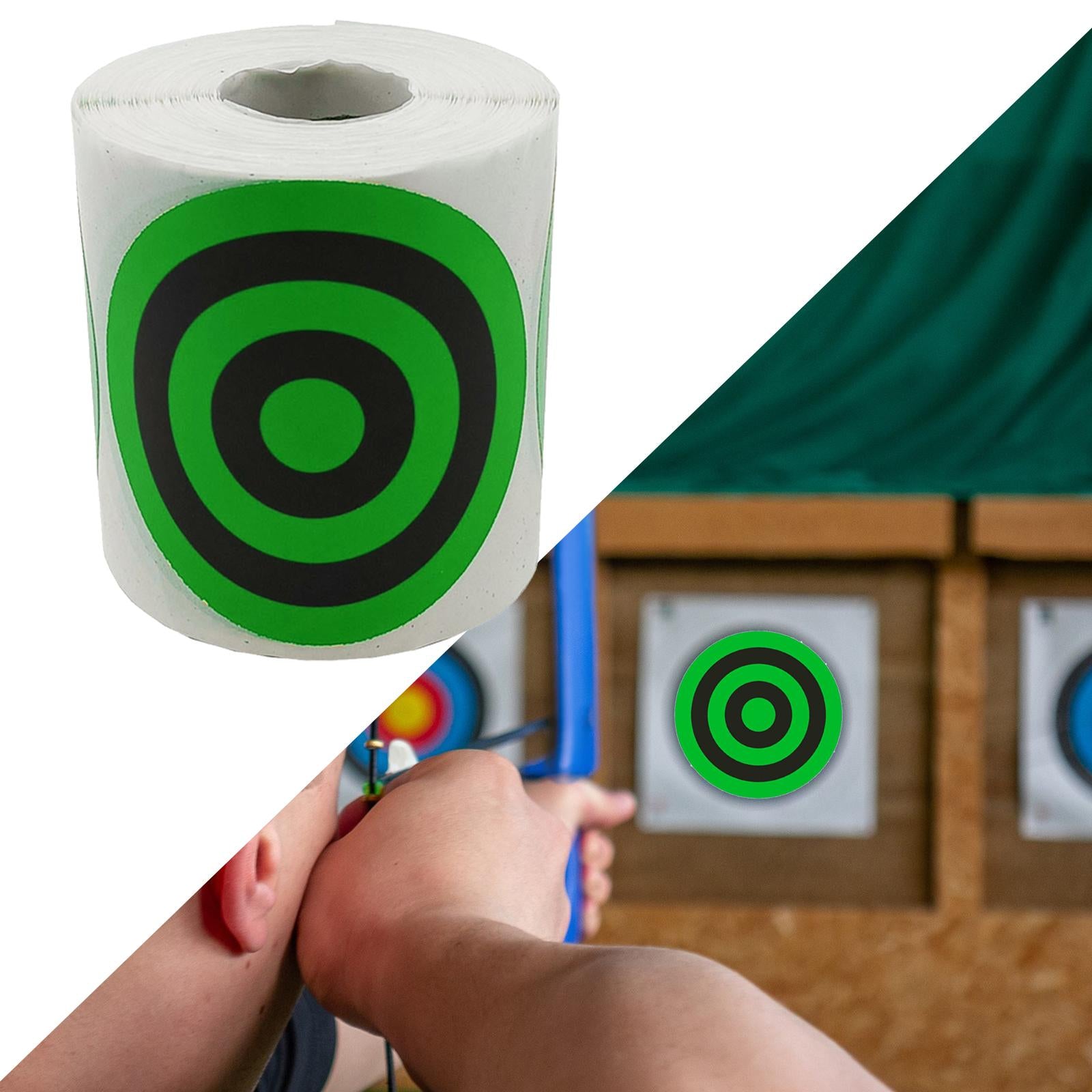 1Roll 3 Splatter Shooting Target Stickers Shooting Training Practice Green"