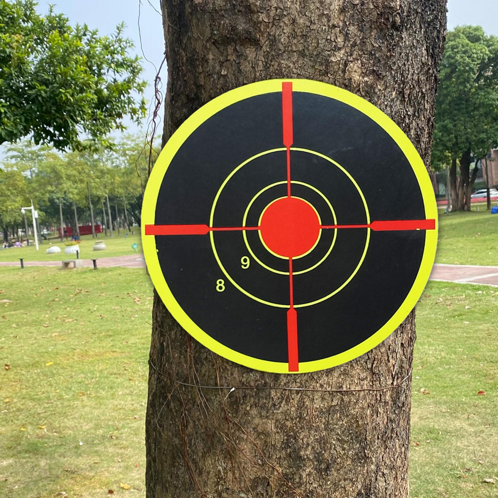 200 Pieces 3 Adhesive Shooting Targets Reactive Stickers Sheets Paper"