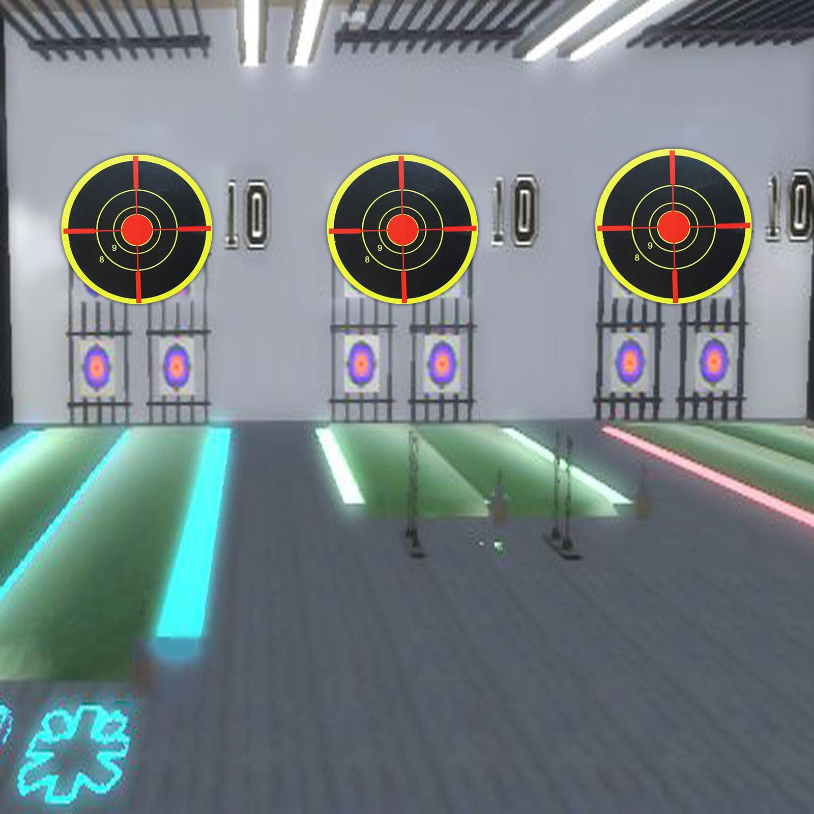 200 Pieces 3 Adhesive Shooting Targets Reactive Stickers Sheets Paper"