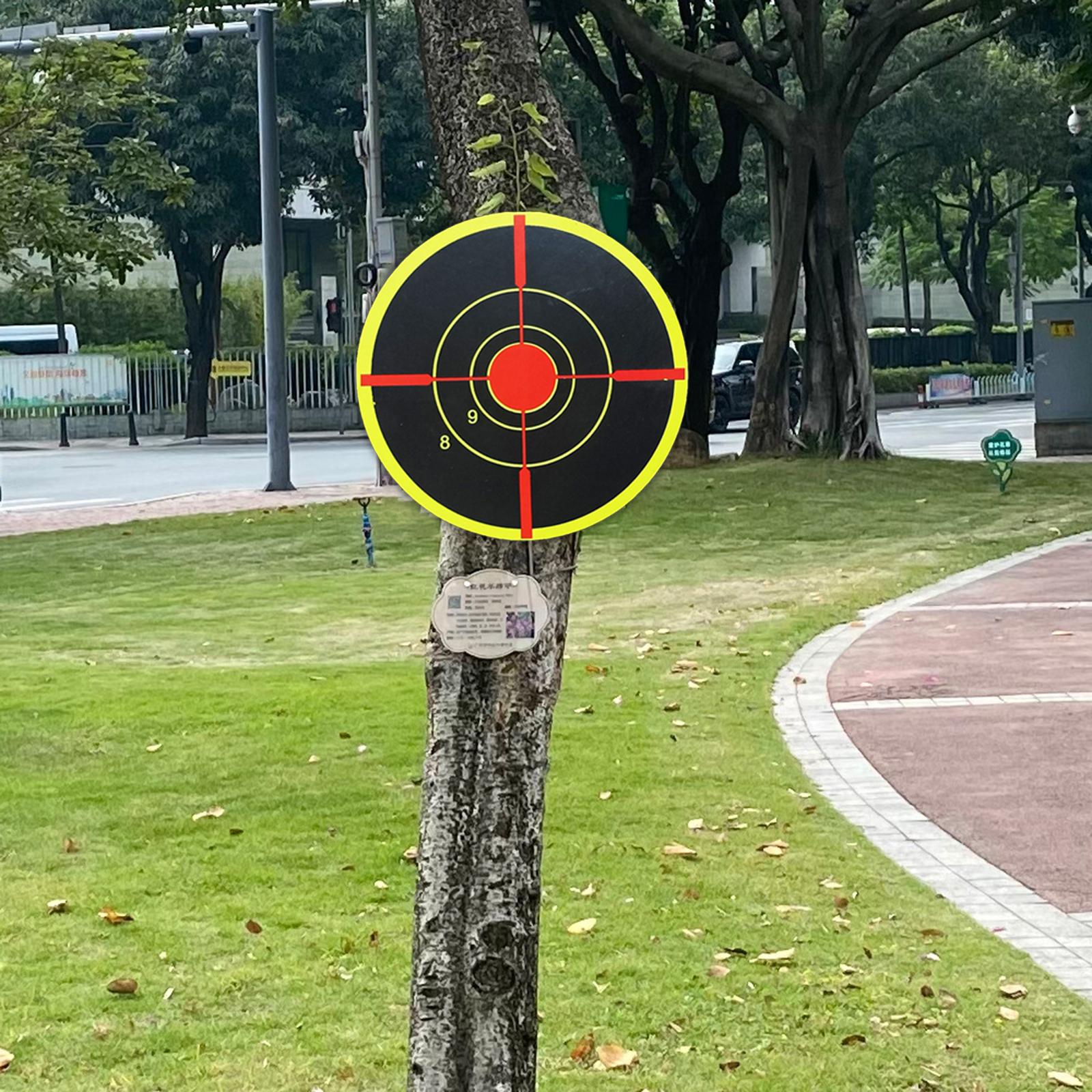 200 Pieces 3 Adhesive Shooting Targets Reactive Stickers Sheets Paper"