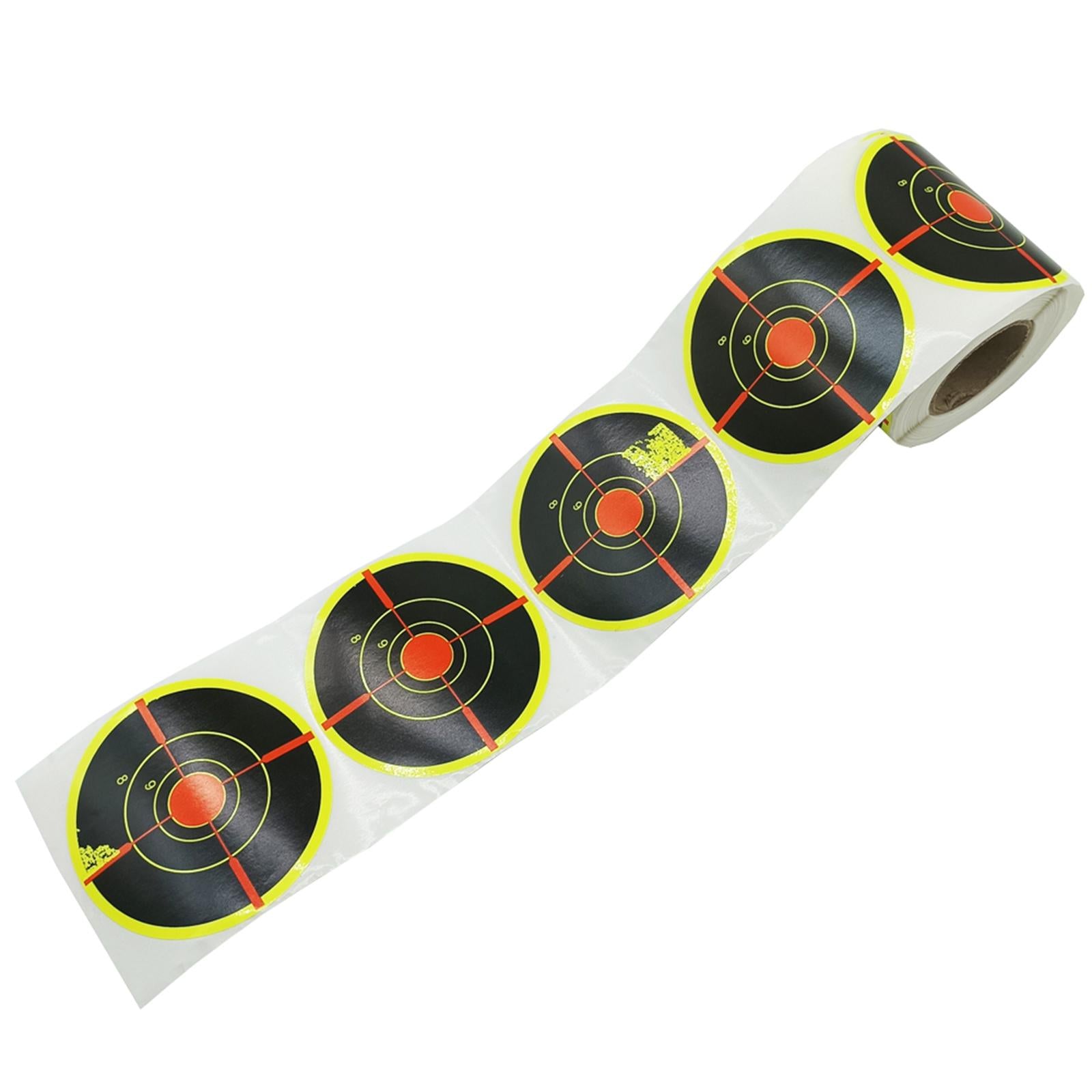 200 Pieces 3 Adhesive Shooting Targets Reactive Stickers Sheets Paper"