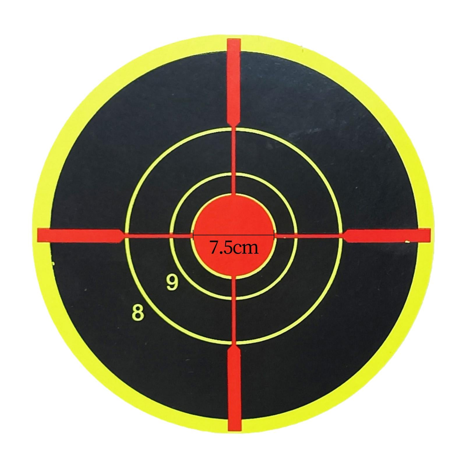 200 Pieces 3 Adhesive Shooting Targets Reactive Stickers Sheets Paper"