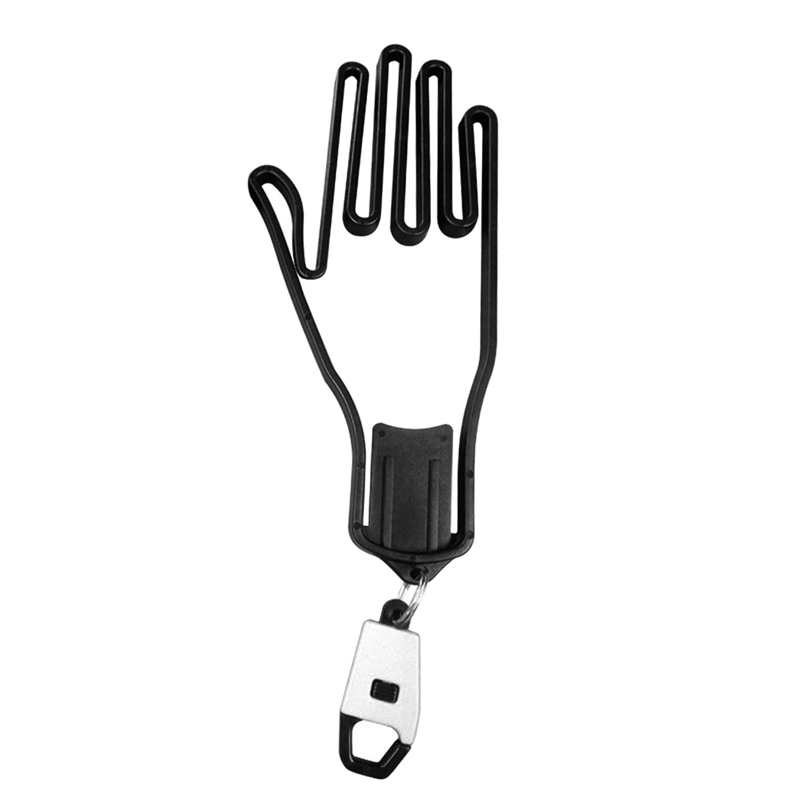 1 PC Golf Glove Holder Rack Outdoor Sport with Key Chain Plastic Durable White