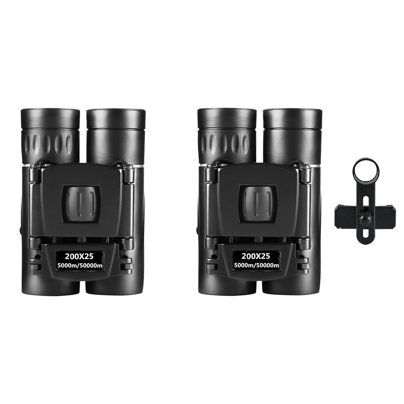 200x25 Binoculars Telescope Long Distance for Concert Theater No Clip