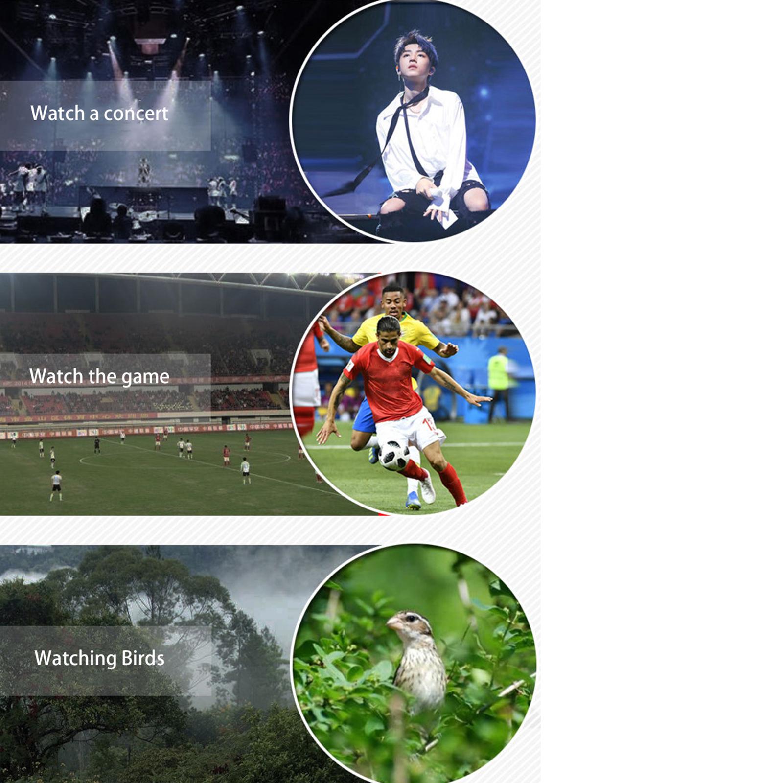 200x25 Binoculars Telescope Long Distance for Concert Theater with Clip