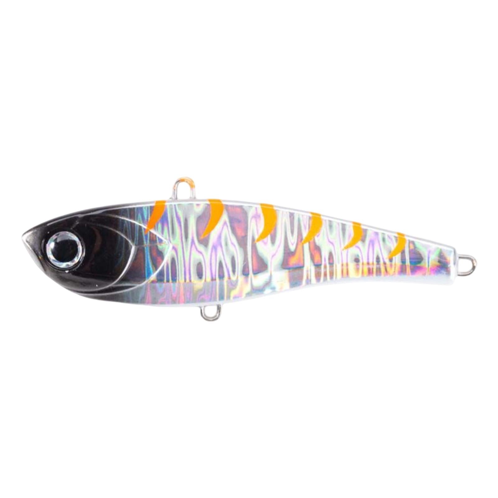 1x Fishing Lure Rattling Sinking Vibration 3D Eyes Swimbait Black 85mm 34g