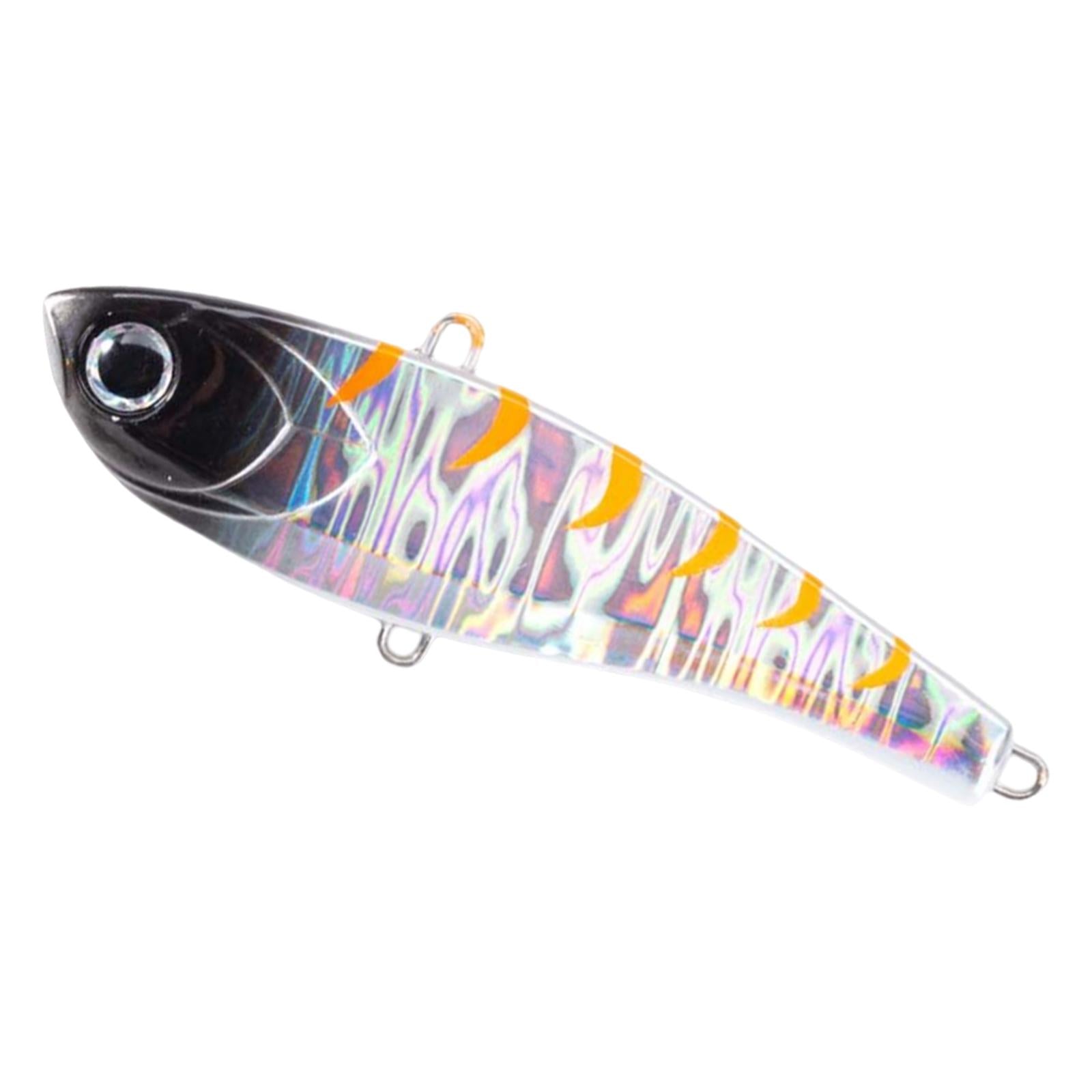 1x Fishing Lure Rattling Sinking Vibration 3D Eyes Swimbait Black 85mm 34g