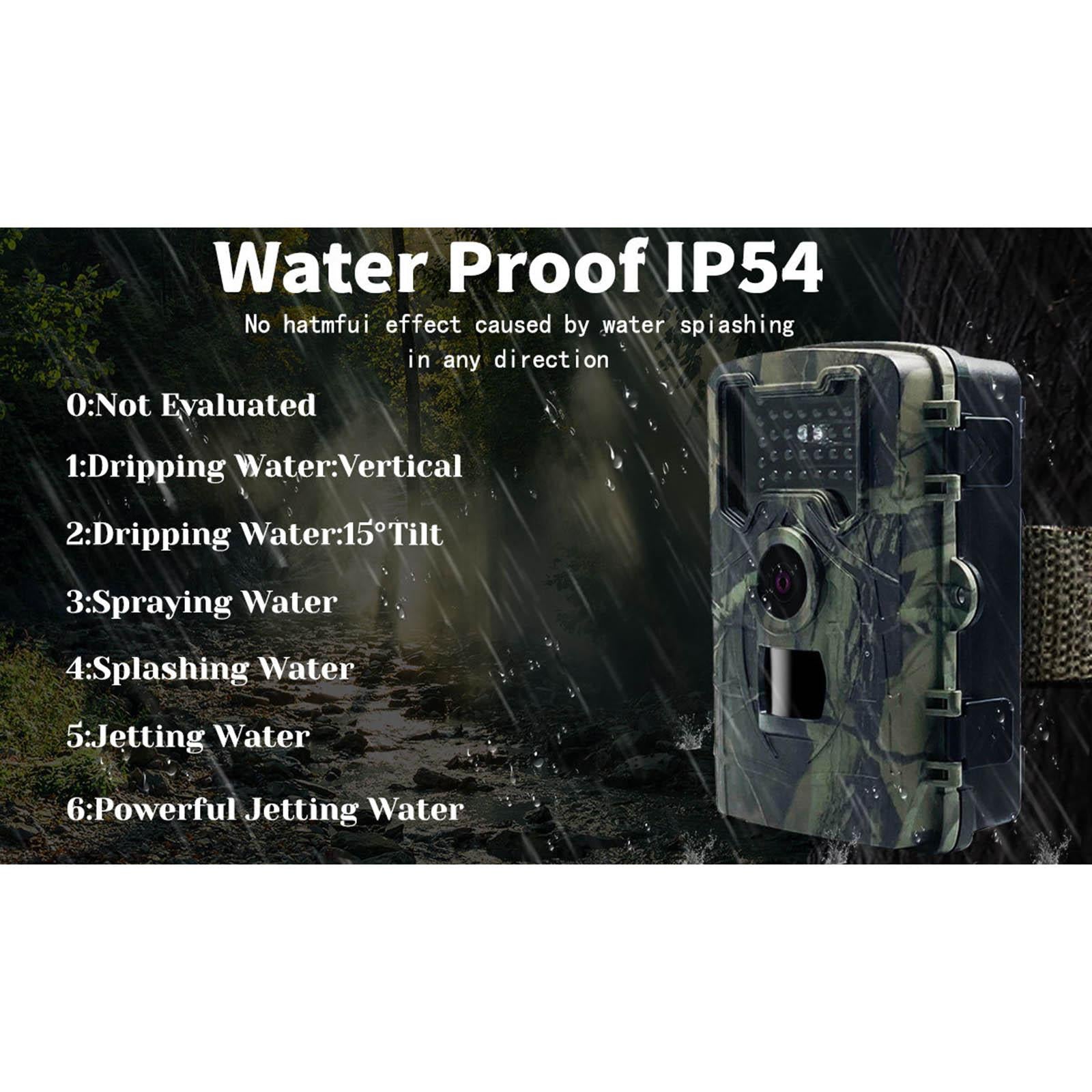 16MP Trail Hunting Camera 120 Degree Angle IR Lights for Wildlife Monitoring