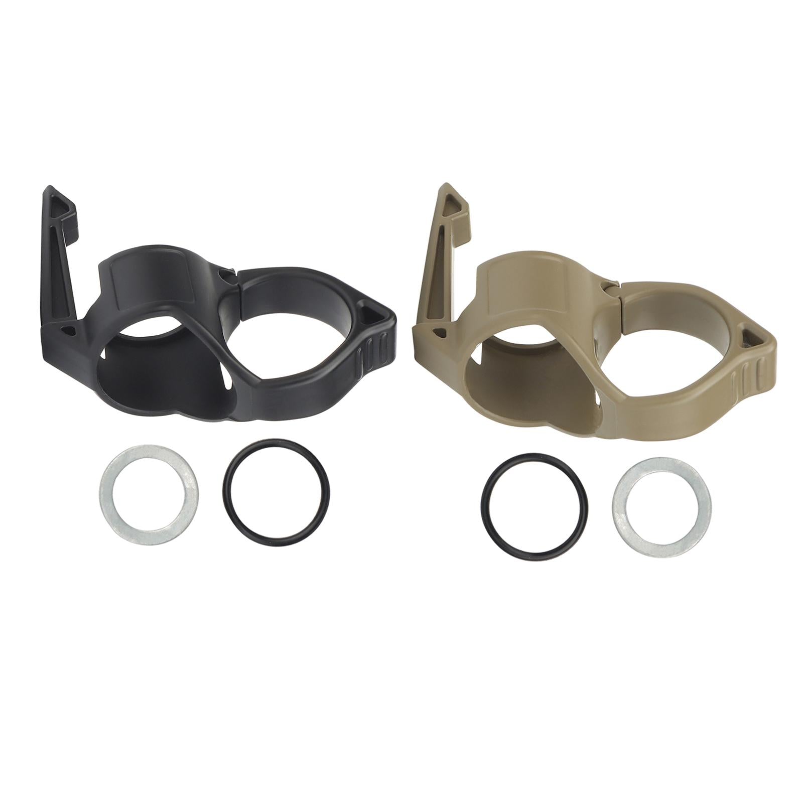 1 inch Flashlight Ring Outdoor Durable Replacement Easy to Use Black