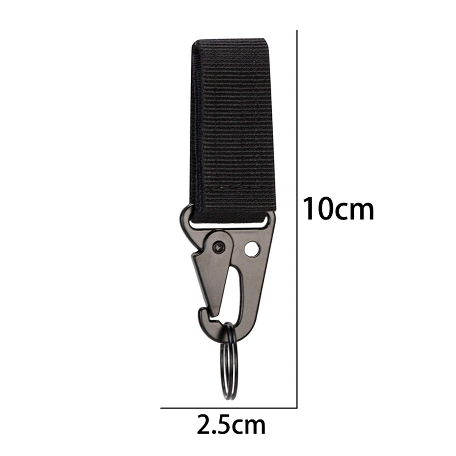 13x Tactical Gear Clip Bottel Carriers Tube Clip for Outdoor Activity Hiking Black