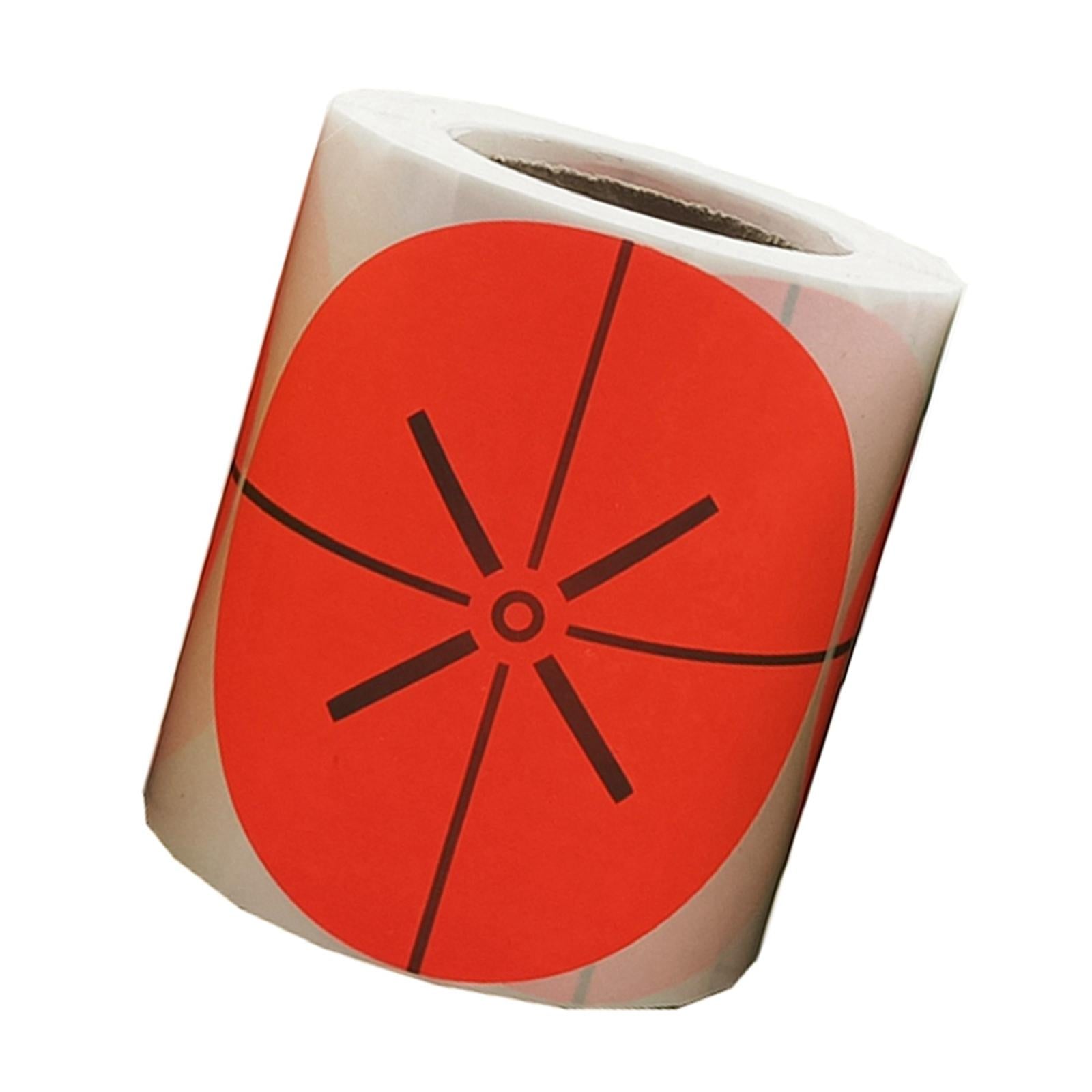 200 Pieces Shooting Targets Fluorescence Paper Targets High Visibility Red