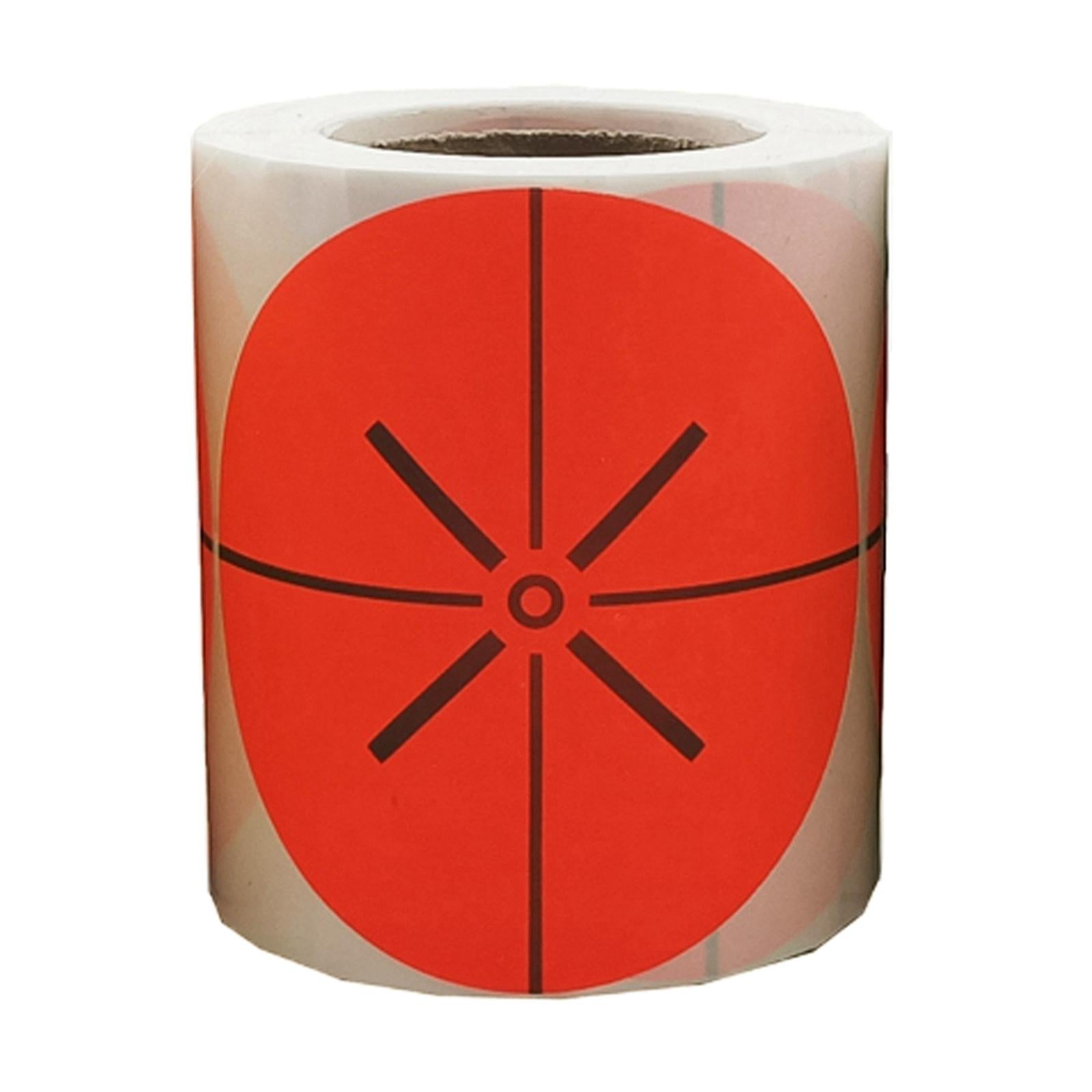 200 Pieces Shooting Targets Fluorescence Paper Targets High Visibility Red