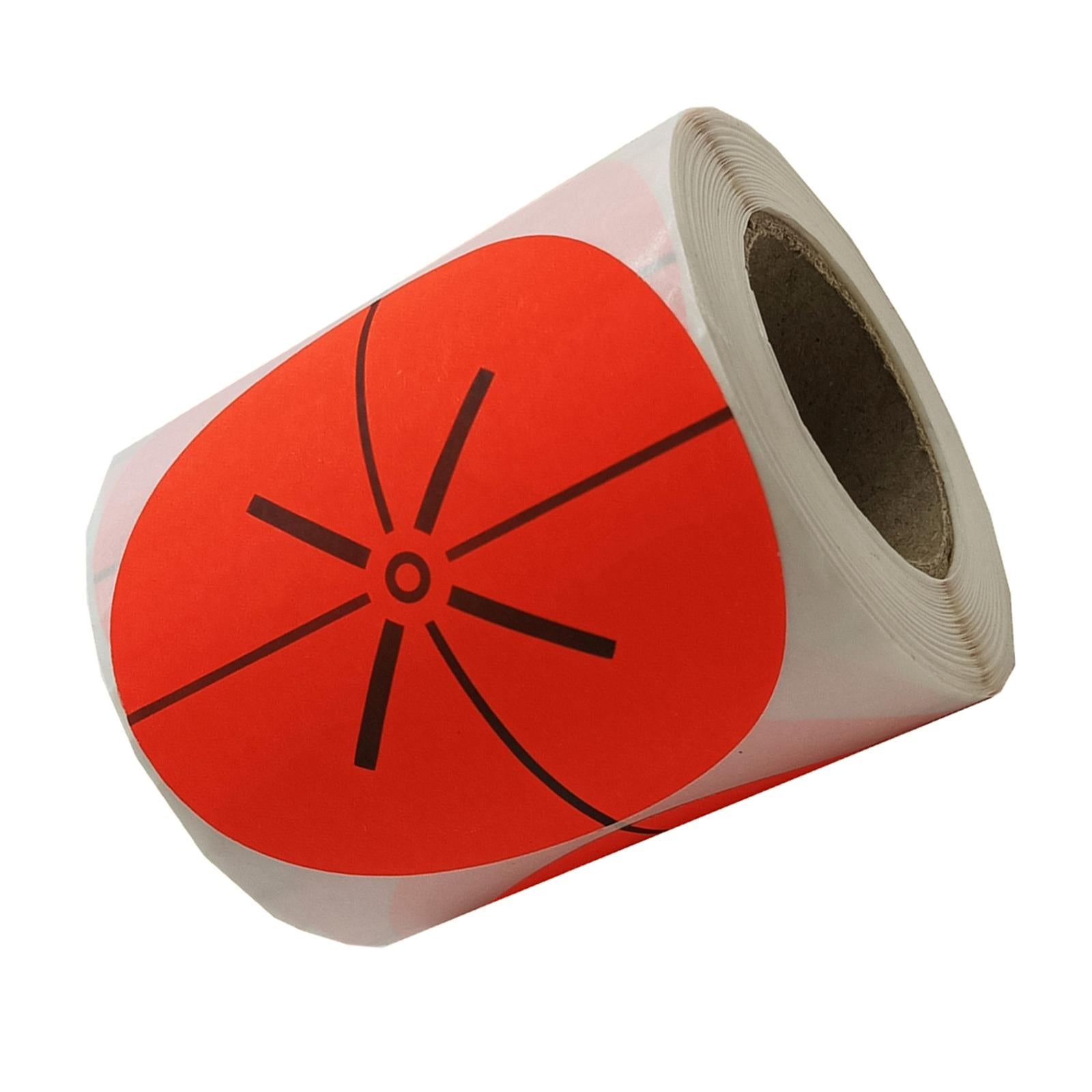 200 Pieces Shooting Targets Fluorescence Paper Targets High Visibility Red