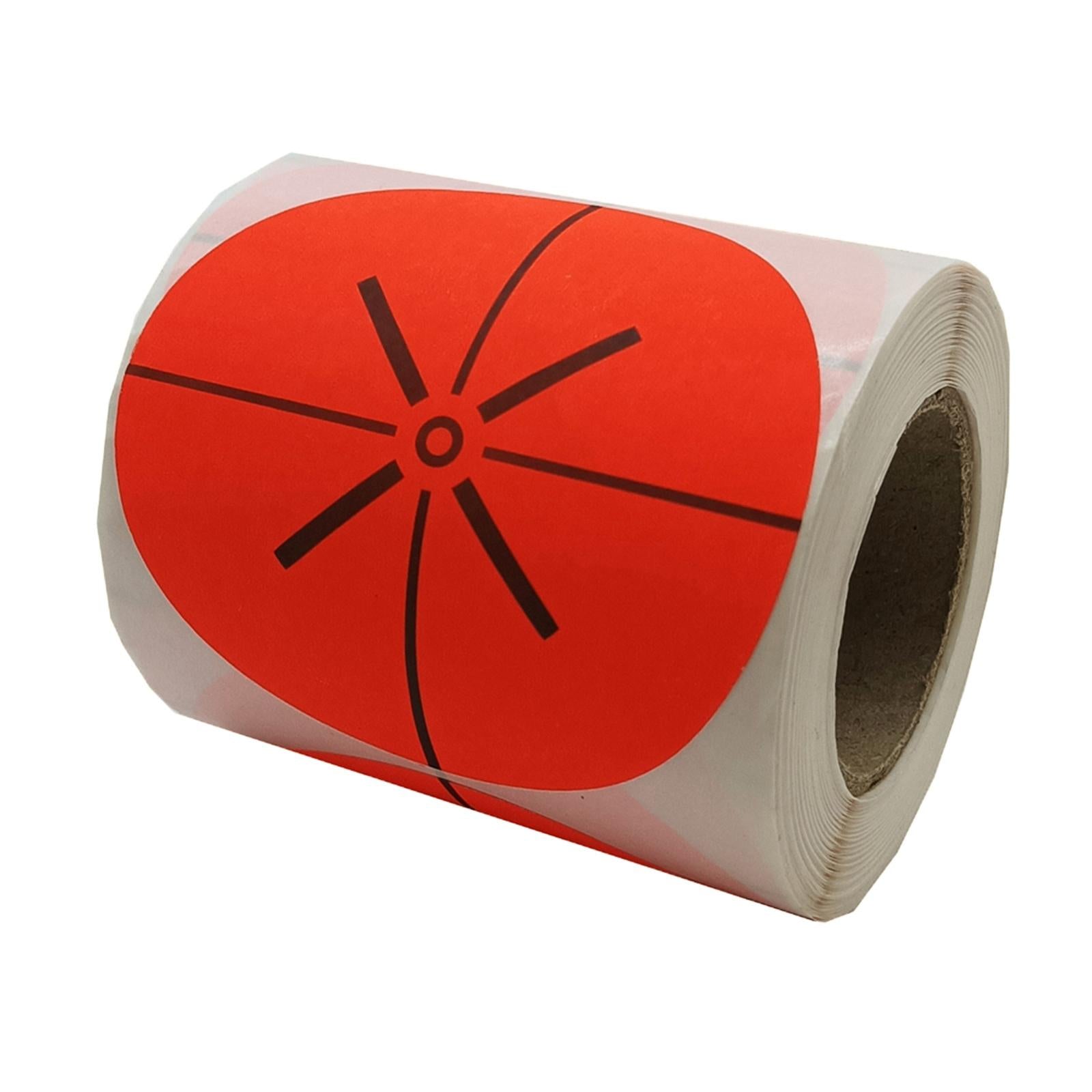 200 Pieces Shooting Targets Fluorescence Paper Targets High Visibility Red