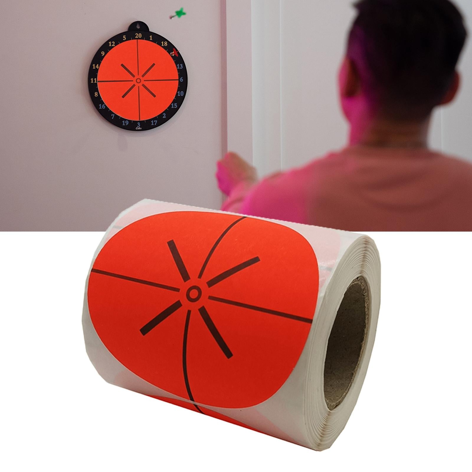 200 Pieces Shooting Targets Fluorescence Paper Targets High Visibility Red