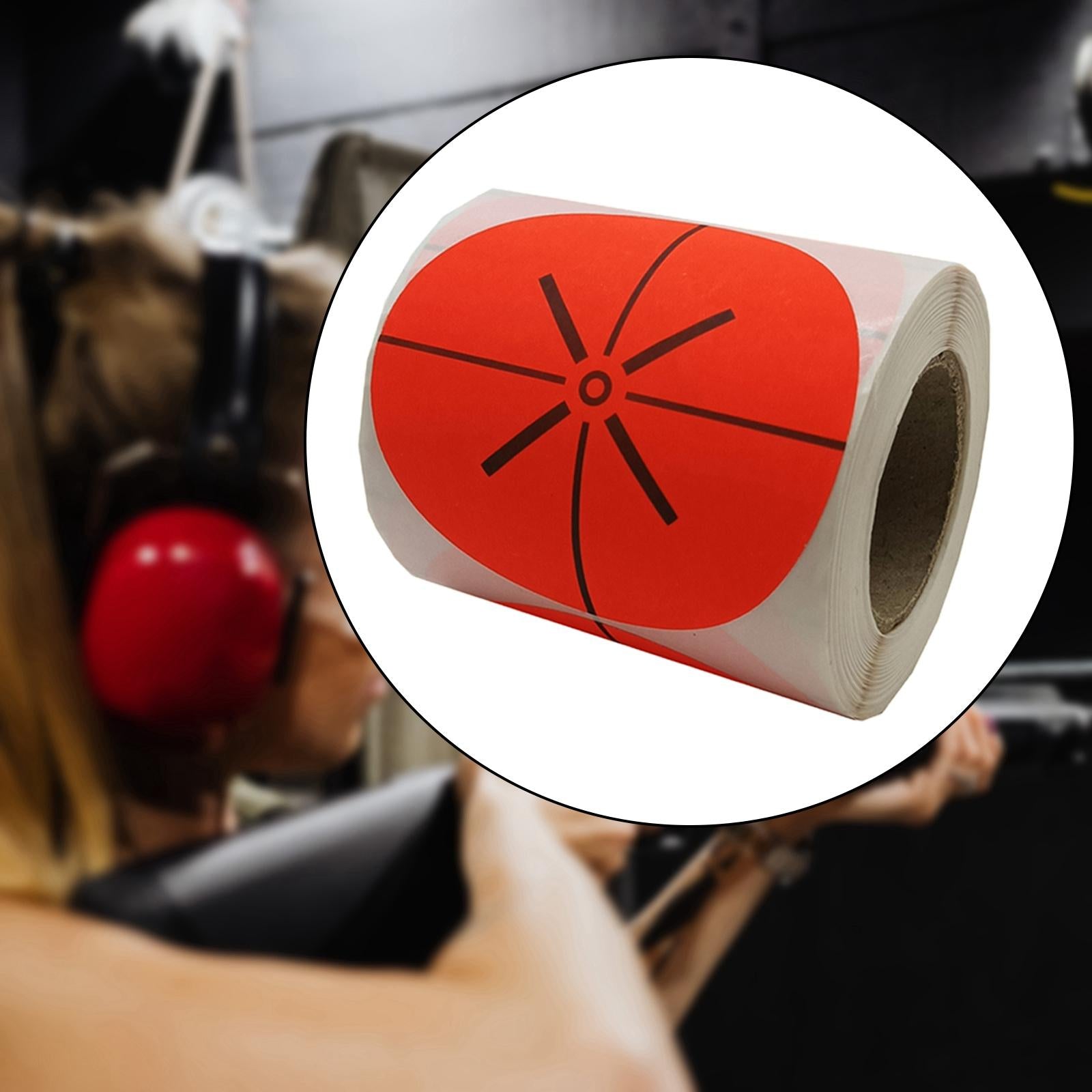 200 Pieces Shooting Targets Fluorescence Paper Targets High Visibility Red