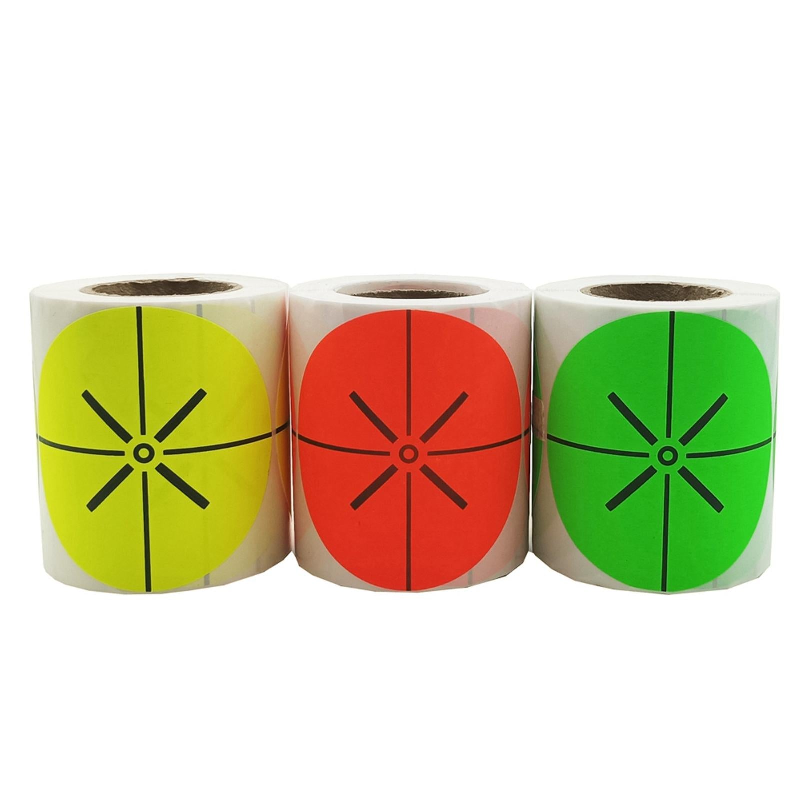 200 Pieces Shooting Targets Fluorescence Paper Targets High Visibility Green