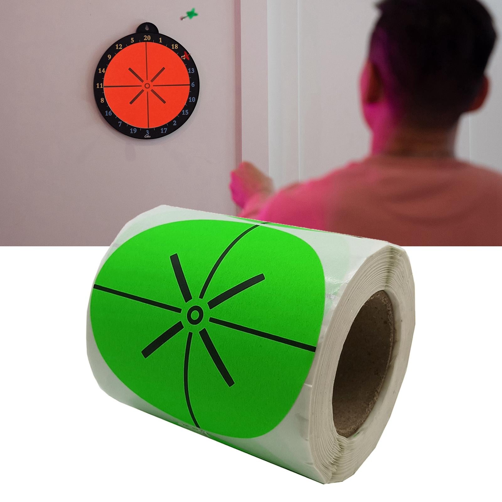 200 Pieces Shooting Targets Fluorescence Paper Targets High Visibility Green