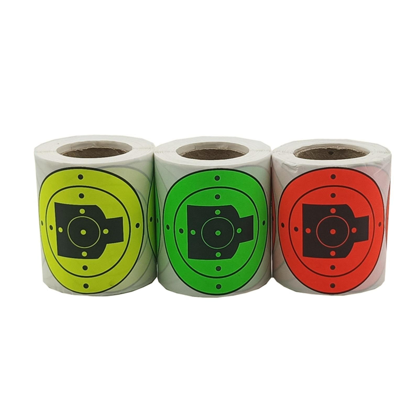 200Pcs Shooting Targets Hunting Targets Accessories Paper Targets 3Inches Yellow