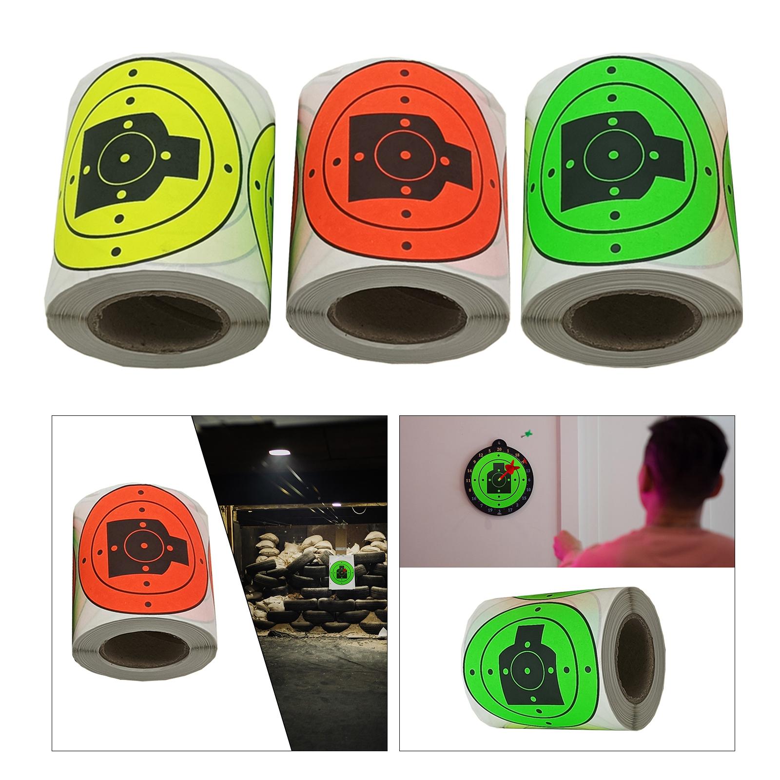 200Pcs Shooting Targets Hunting Targets Accessories Paper Targets 3Inches Yellow