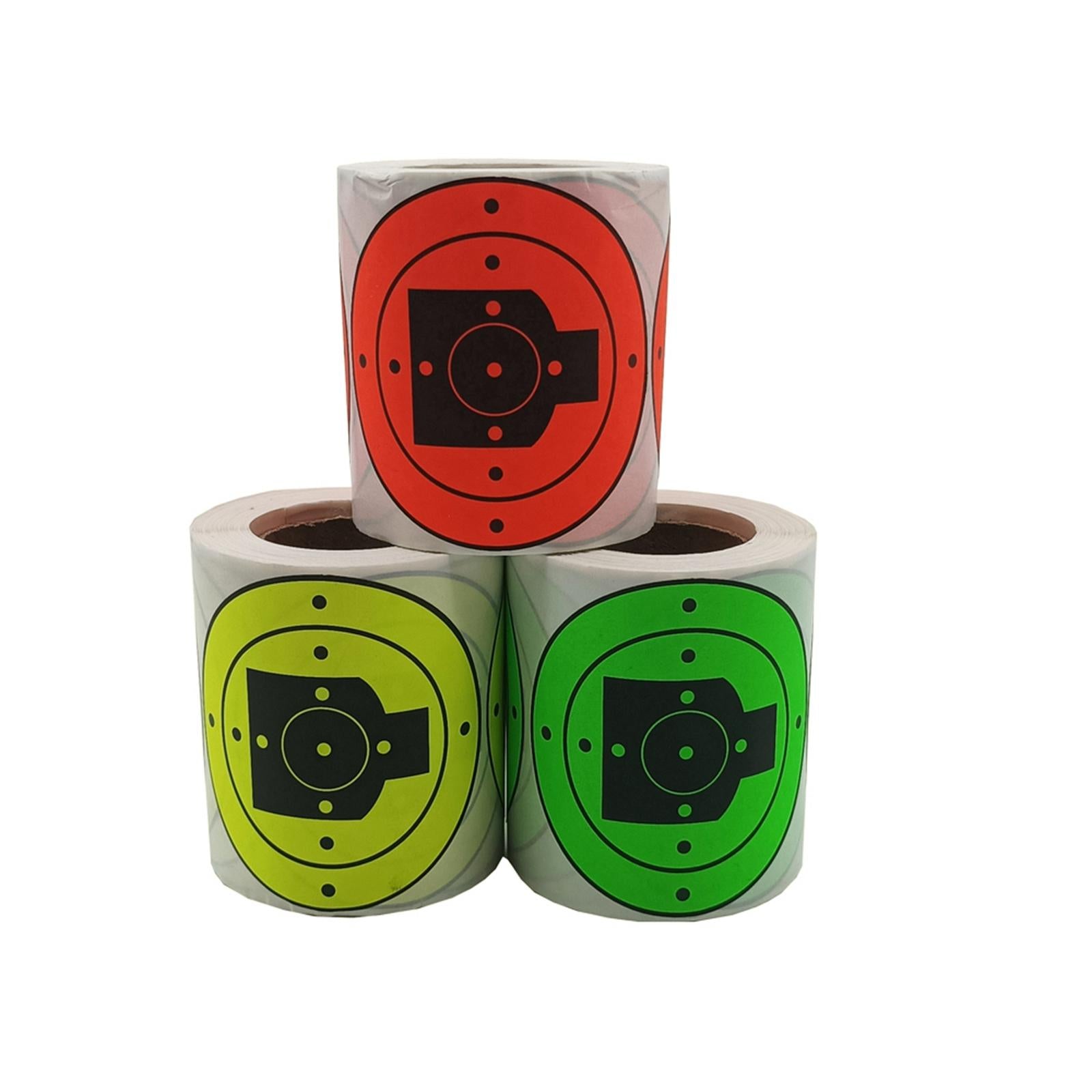 200Pcs Shooting Targets Hunting Targets Accessories Paper Targets 3Inches Red