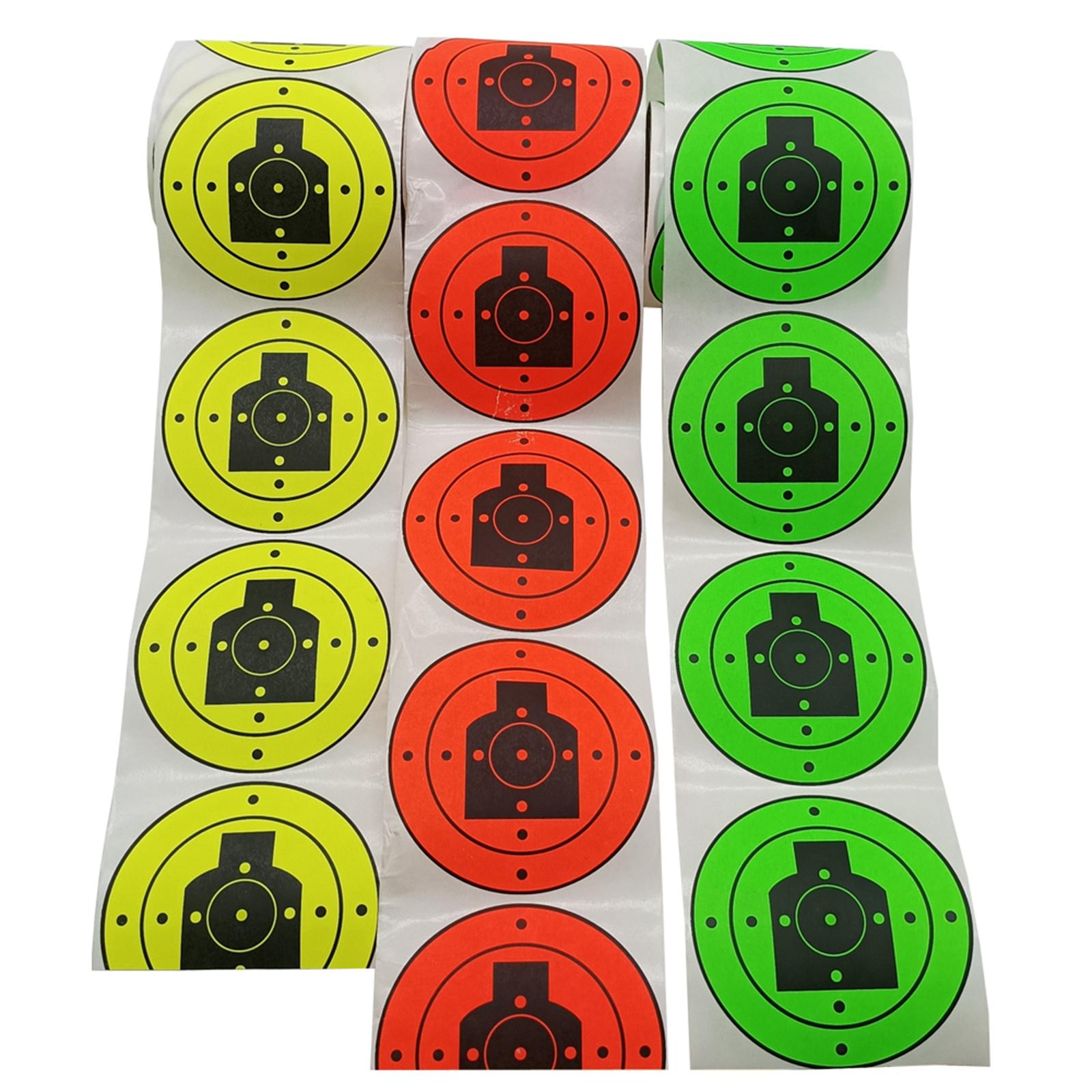 200Pcs Shooting Targets Hunting Targets Accessories Paper Targets 3Inches Red