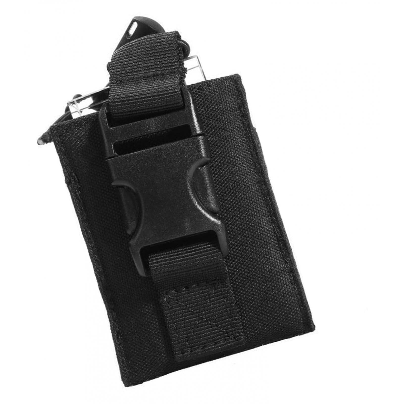 1PC Radio Pouch Holder Lightweight Portable Waist Bag Universal for Camping Black