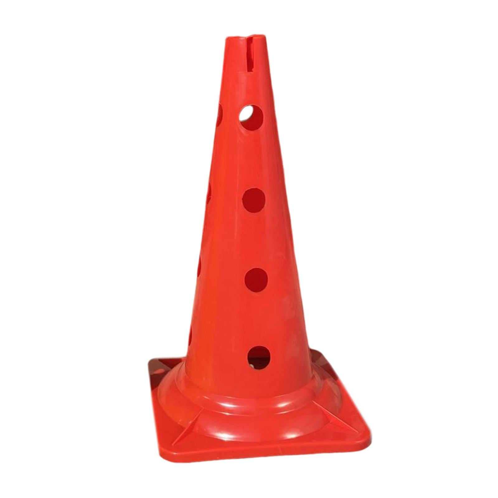 20 inch Thickened Sport Training Cone with Hole for Soccer Basketball Red