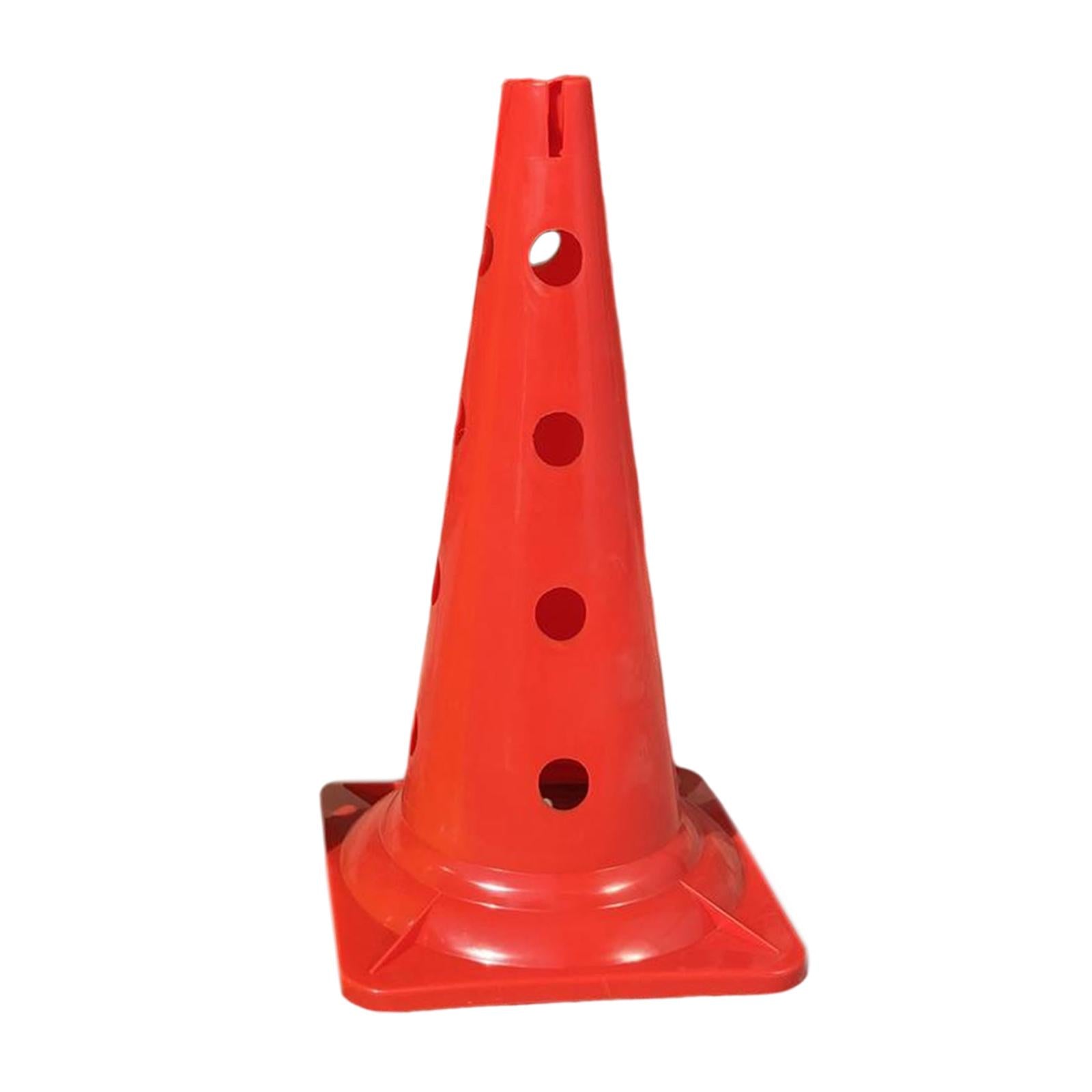 20 inch Thickened Sport Training Cone with Hole for Soccer Basketball Red