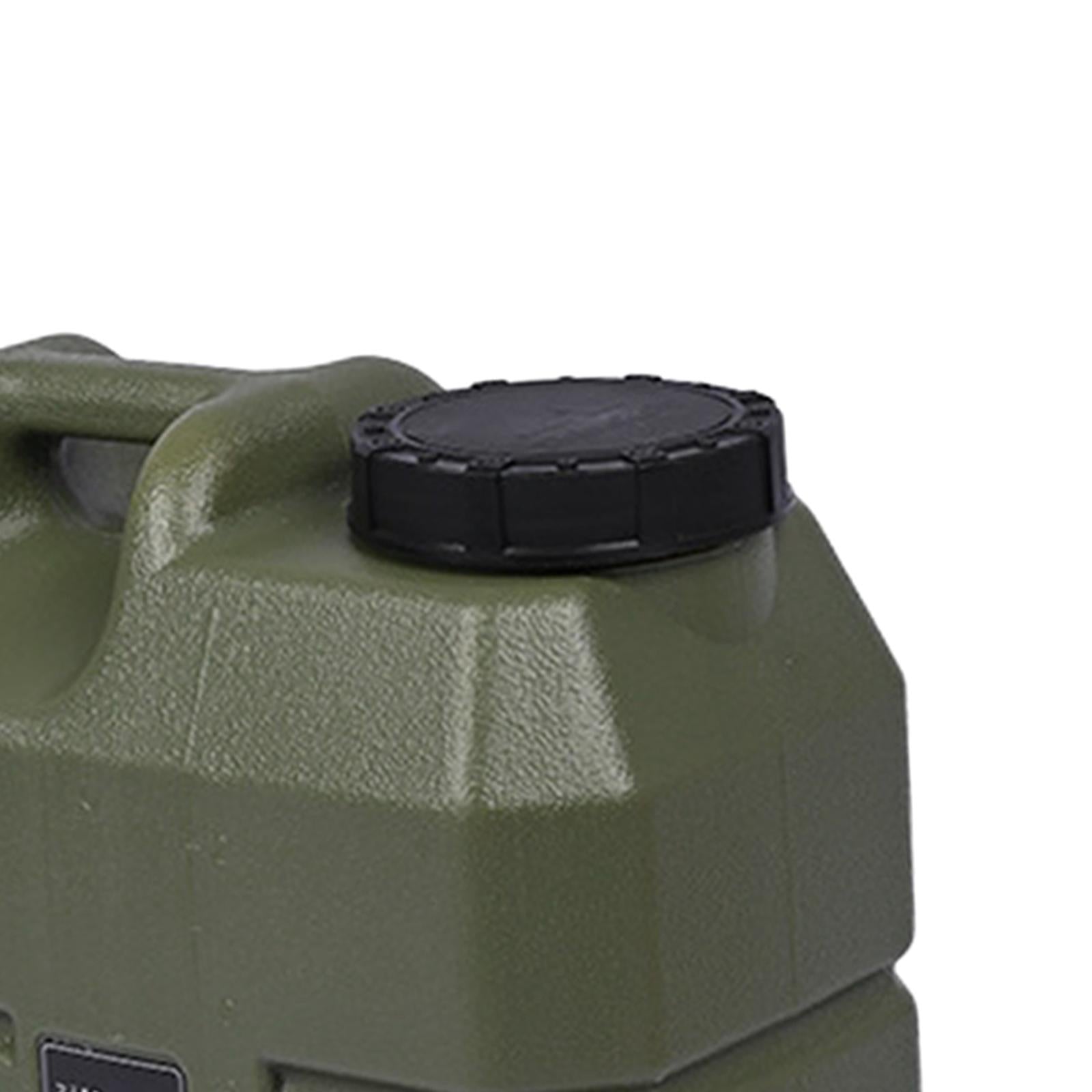15L Capacity Camping Water Storage Jug with Faucet for Camping Hiking Travel Green