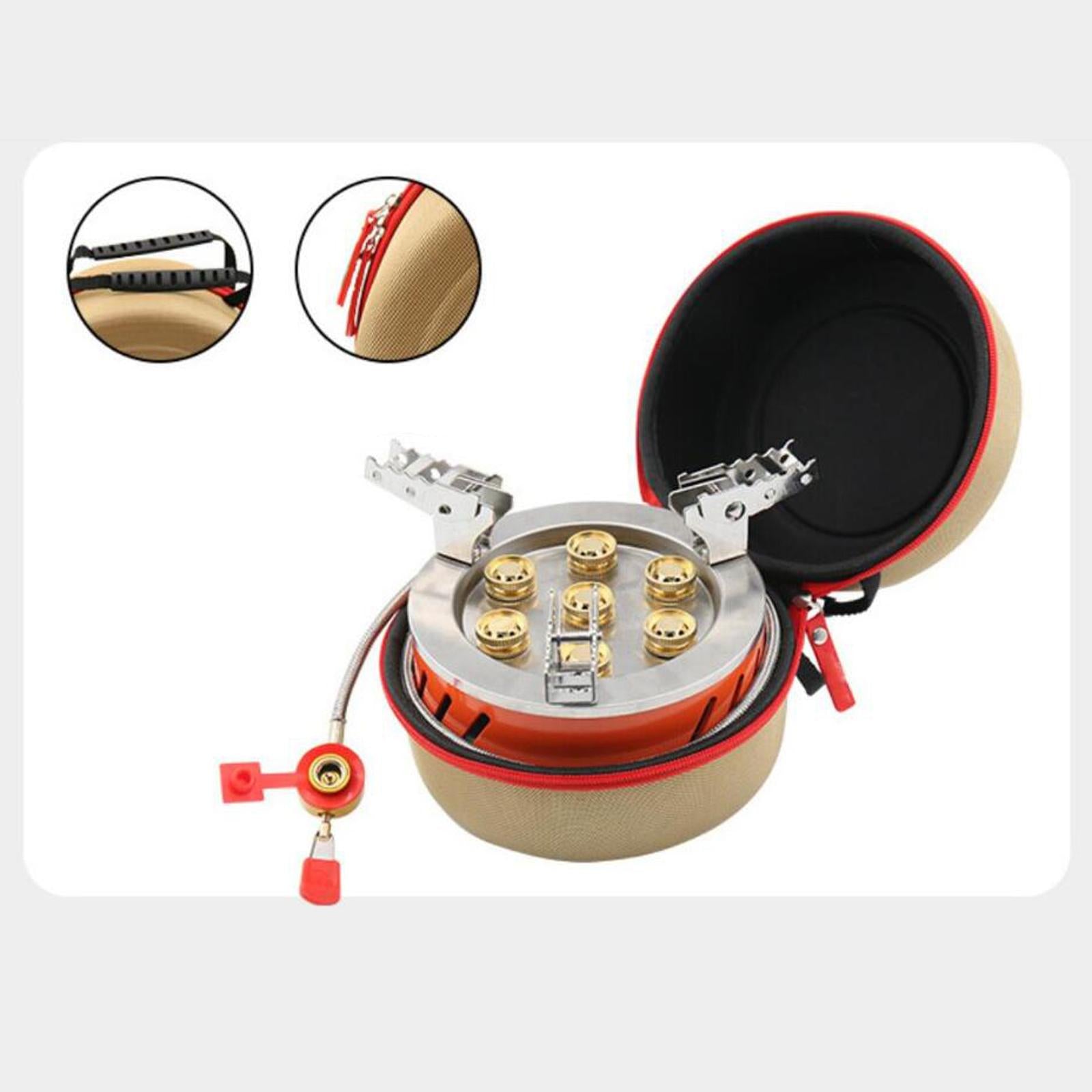 17800W Camping Gas Stove Windproof Stove Burner for Cooking Fishing Outdoor