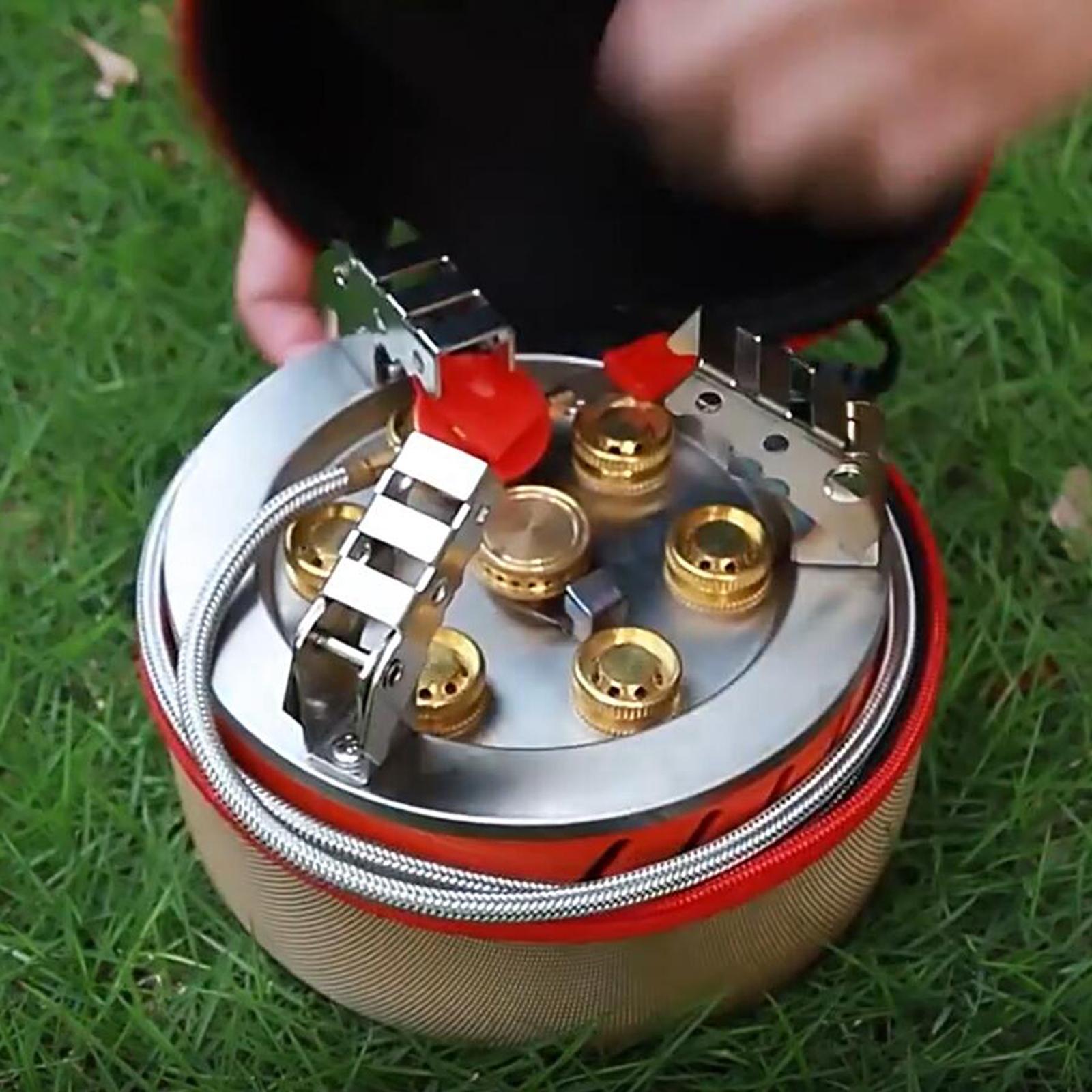 17800W Camping Gas Stove Windproof Stove Burner for Cooking Fishing Outdoor