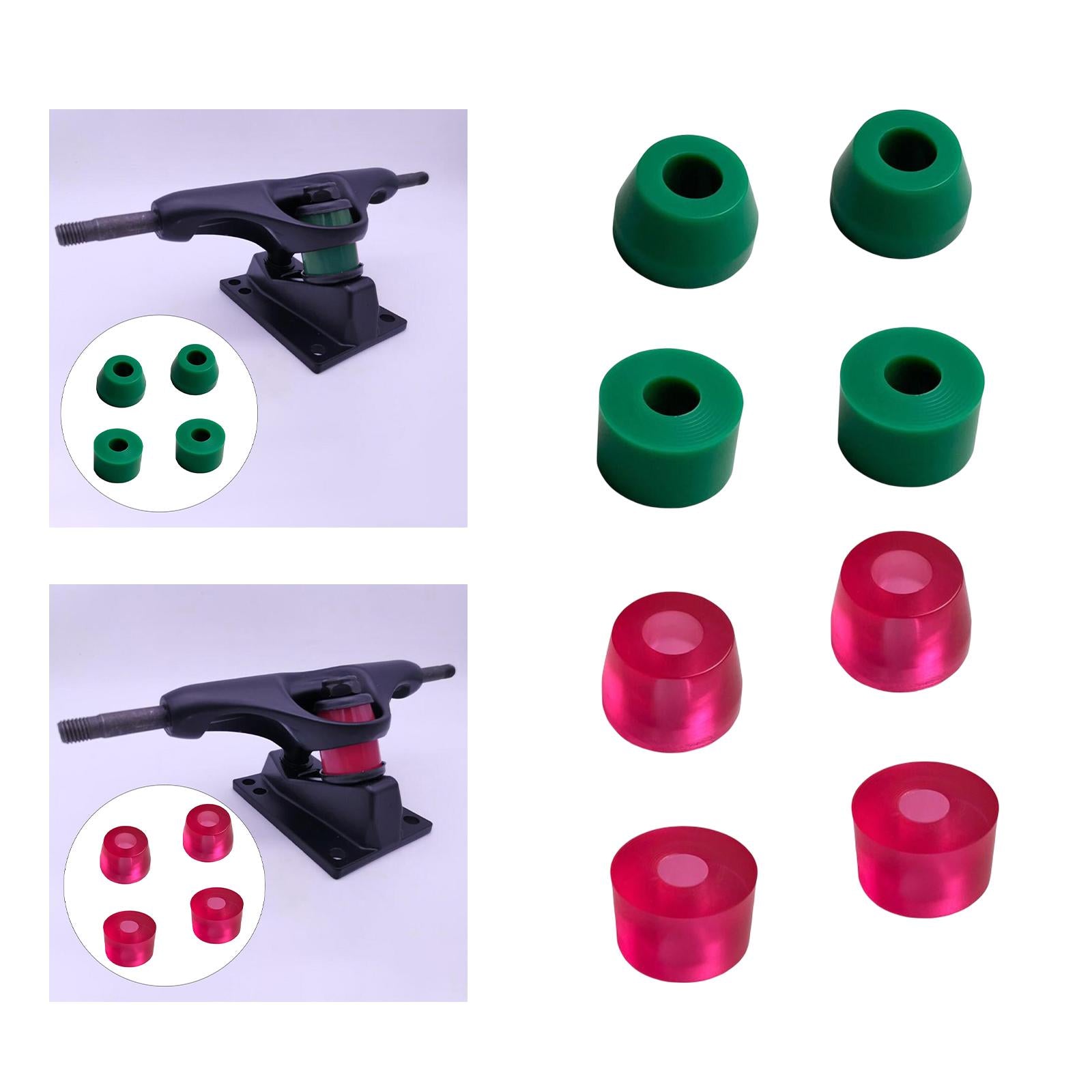 15mm Skateboard Truck Bushings High Elastic Top and Bottom Soft Green SHR85A