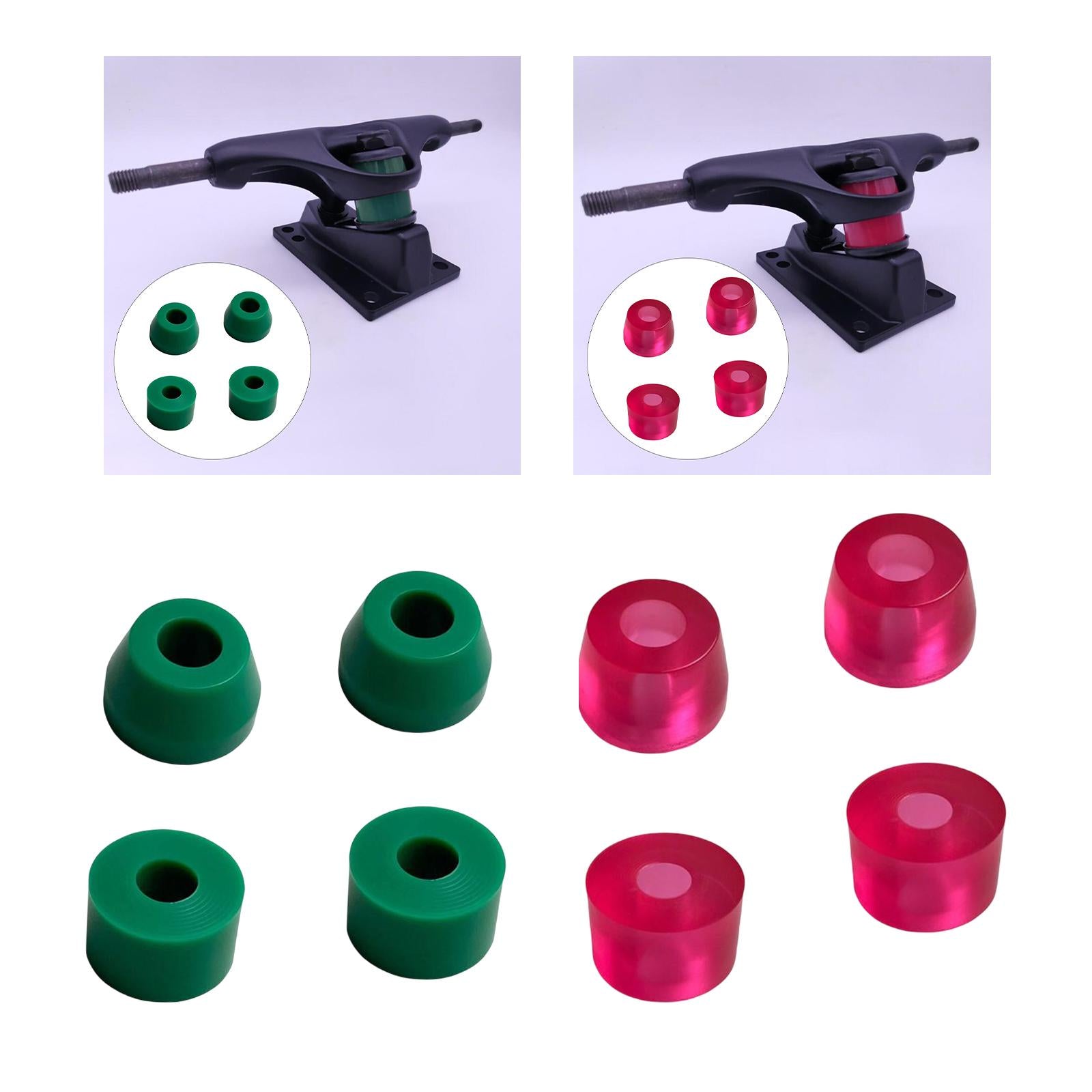 15mm Skateboard Truck Bushings High Elastic Top and Bottom Soft Green SHR85A
