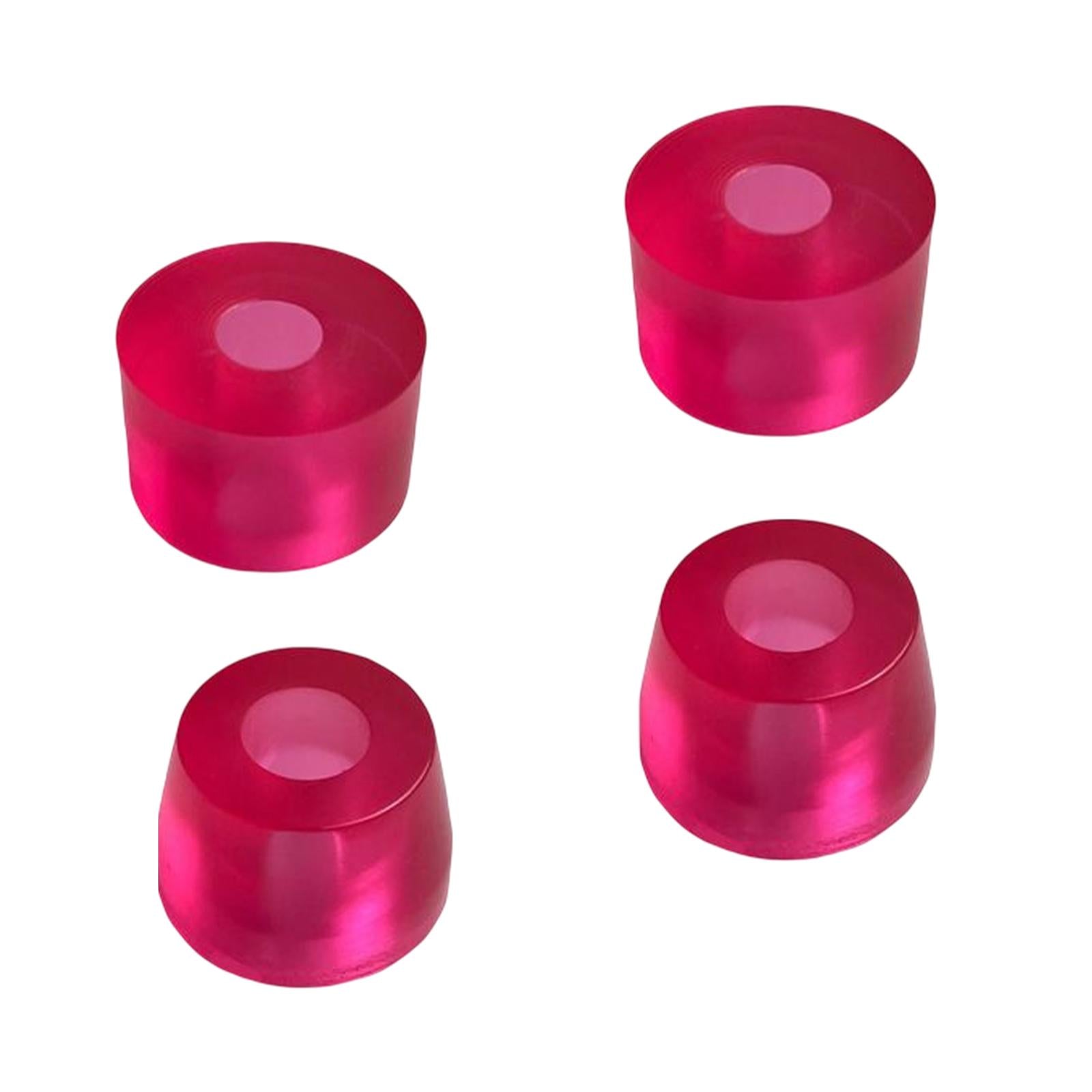 15mm Skateboard Truck Bushings High Elastic Top and Bottom Soft Red SHR88A