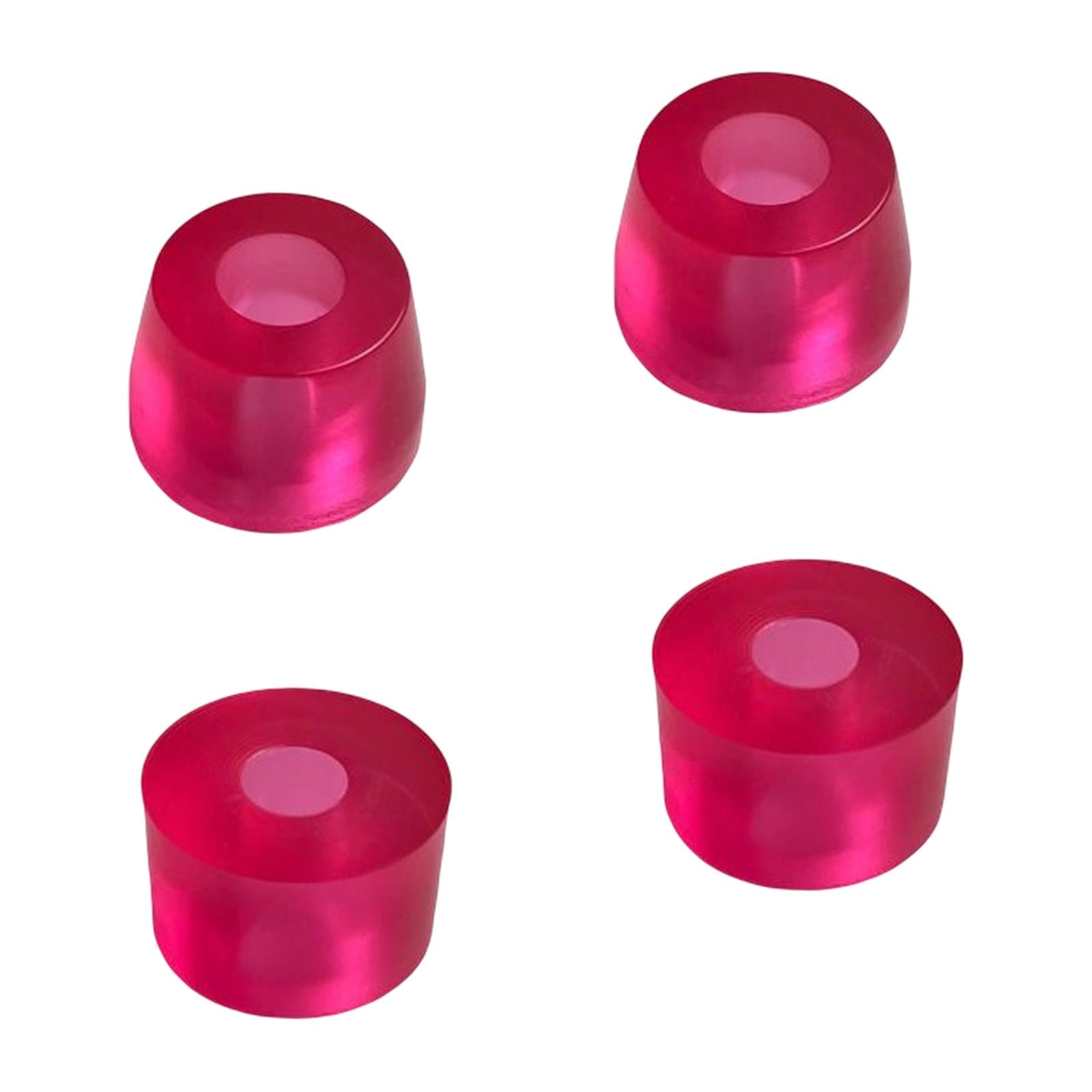 15mm Skateboard Truck Bushings High Elastic Top and Bottom Soft Red SHR88A