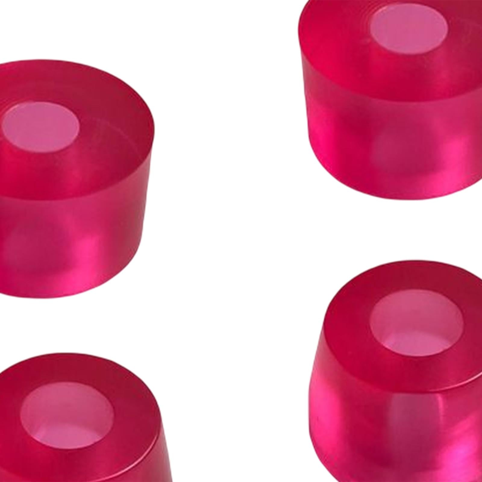 15mm Skateboard Truck Bushings High Elastic Top and Bottom Soft Red SHR88A