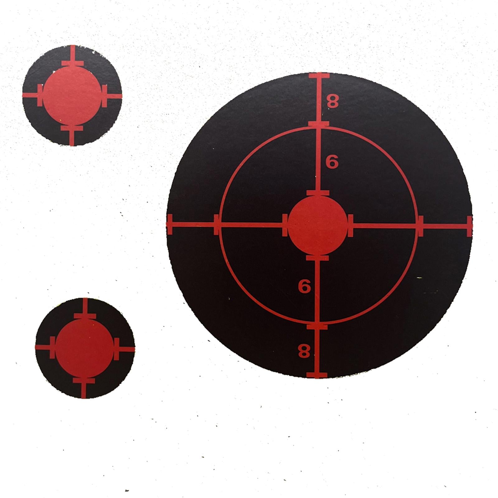 200x Round Targets Stickers Splatter Reactive Practicing Paper Sheet Indoor