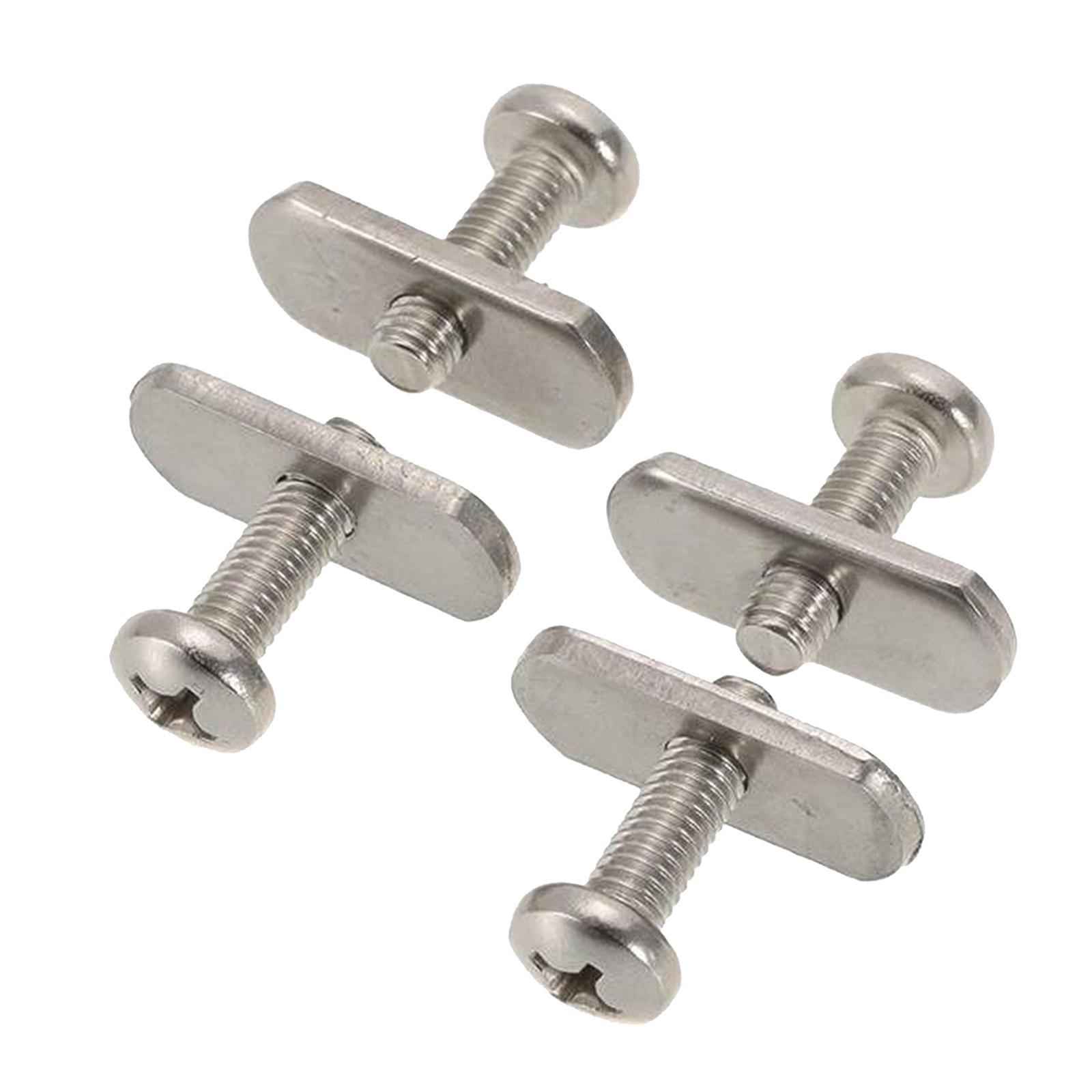 4pcs Kayak Canoe Screws & Track Nuts Rail/Track Hardware Mounting Kayaker