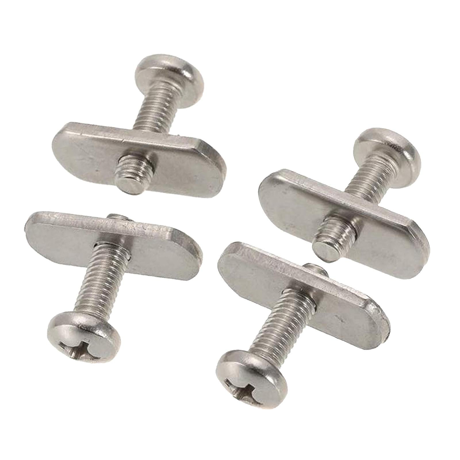 4pcs Kayak Canoe Screws & Track Nuts Rail/Track Hardware Mounting Kayaker