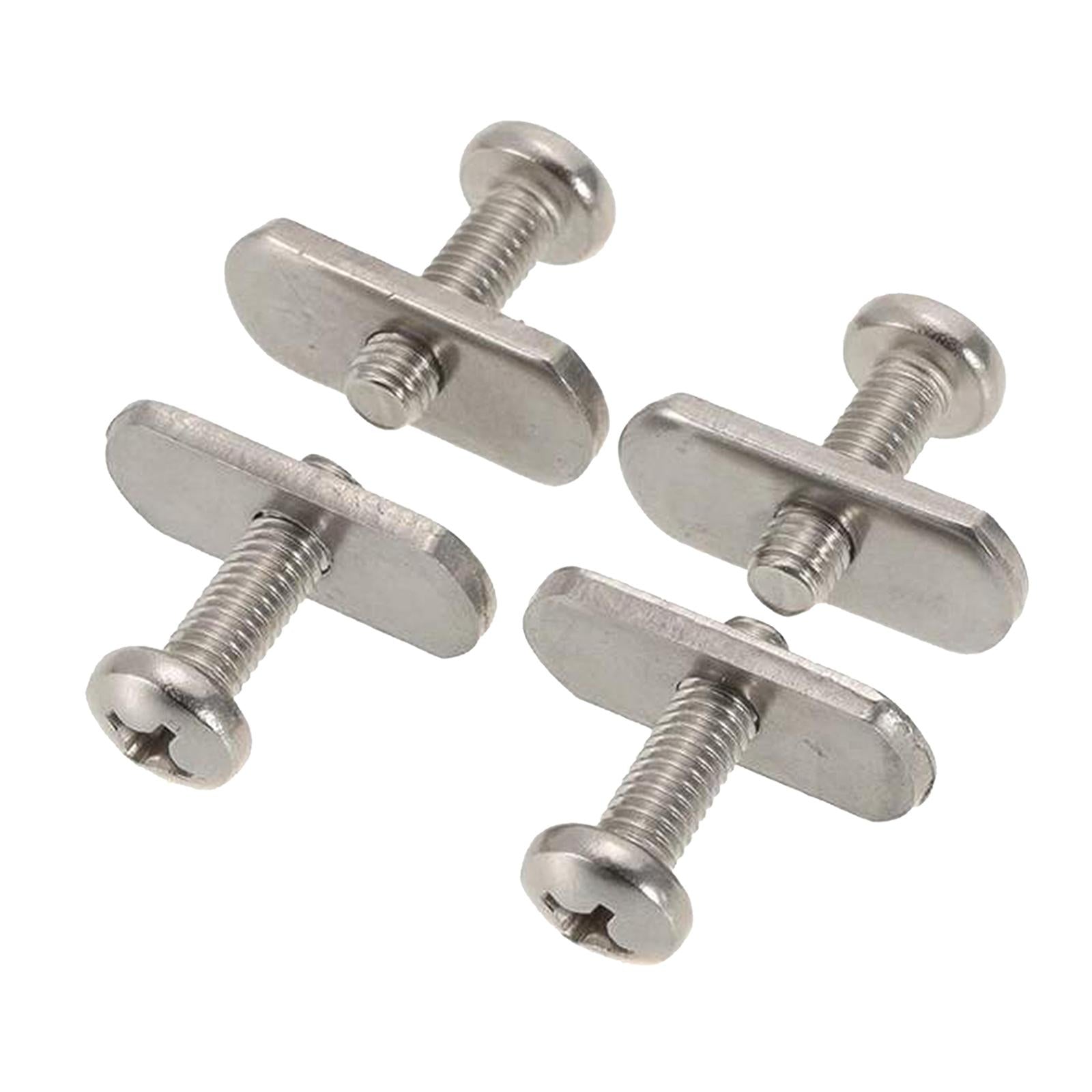 4pcs Kayak Canoe Screws & Track Nuts Rail/Track Hardware Mounting Kayaker